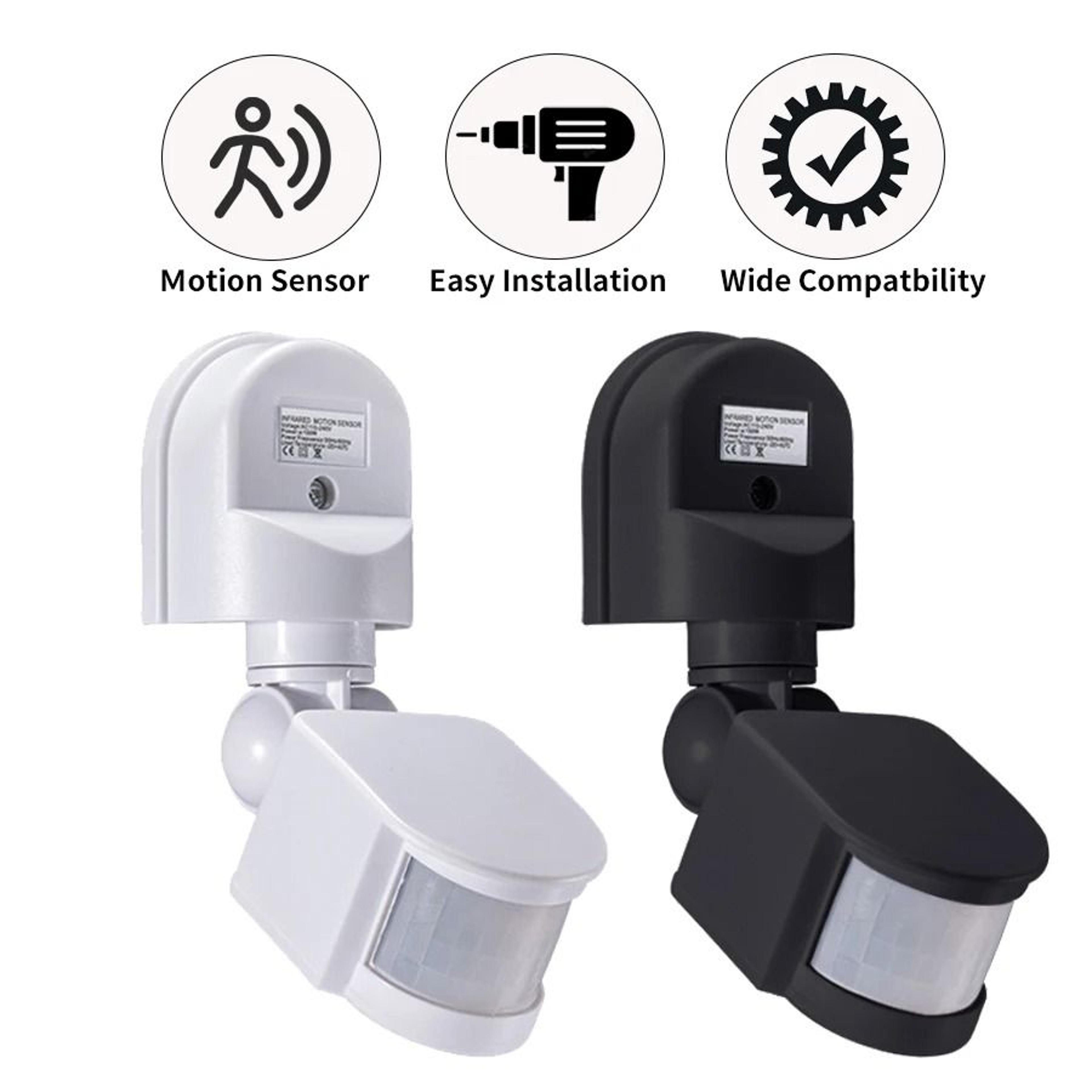 pir motion sensor automatic infrared light switch for indoor and outdoor use