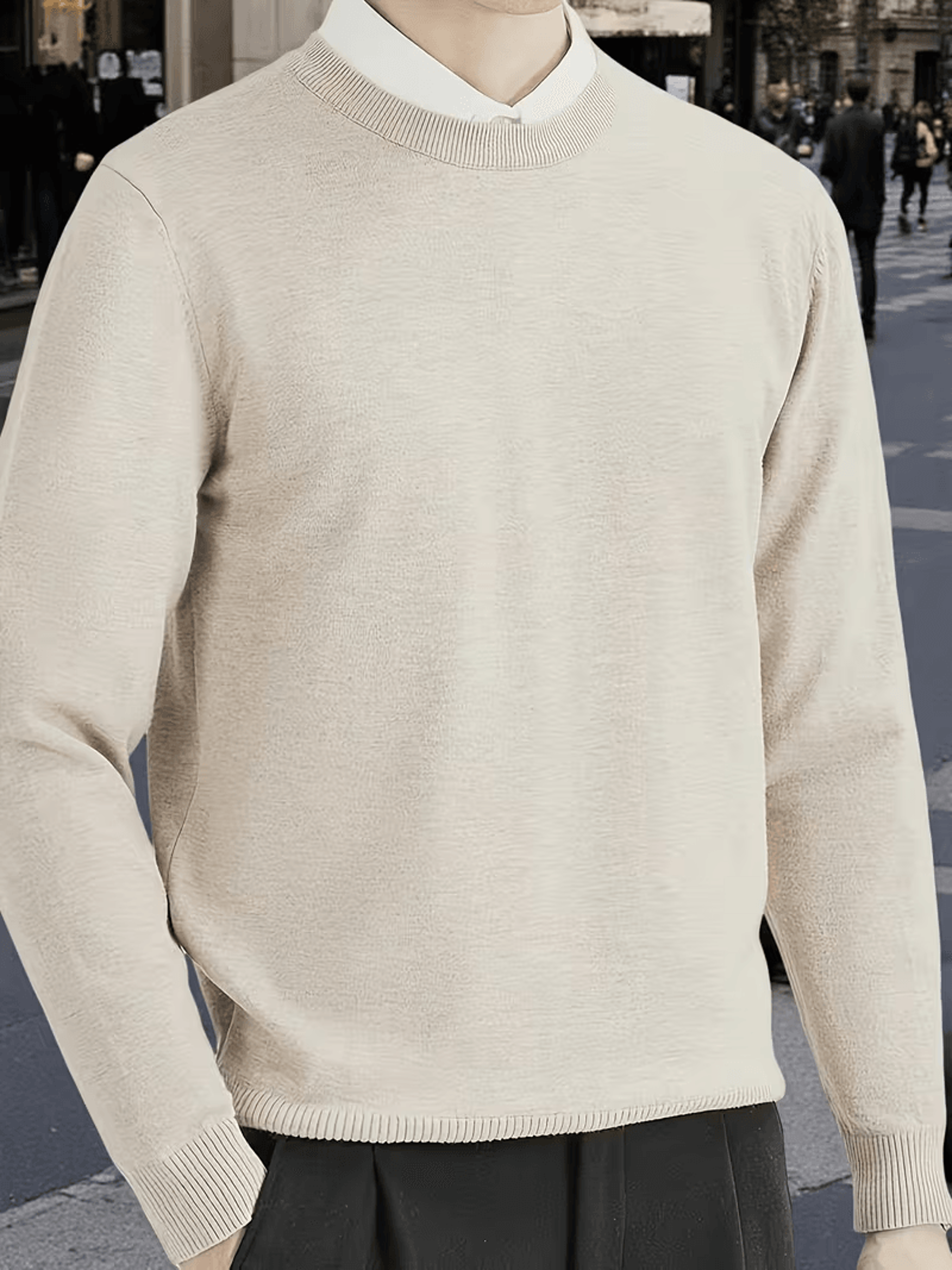 mens mink cashmere sweater, luxurious warmth & softness for winter