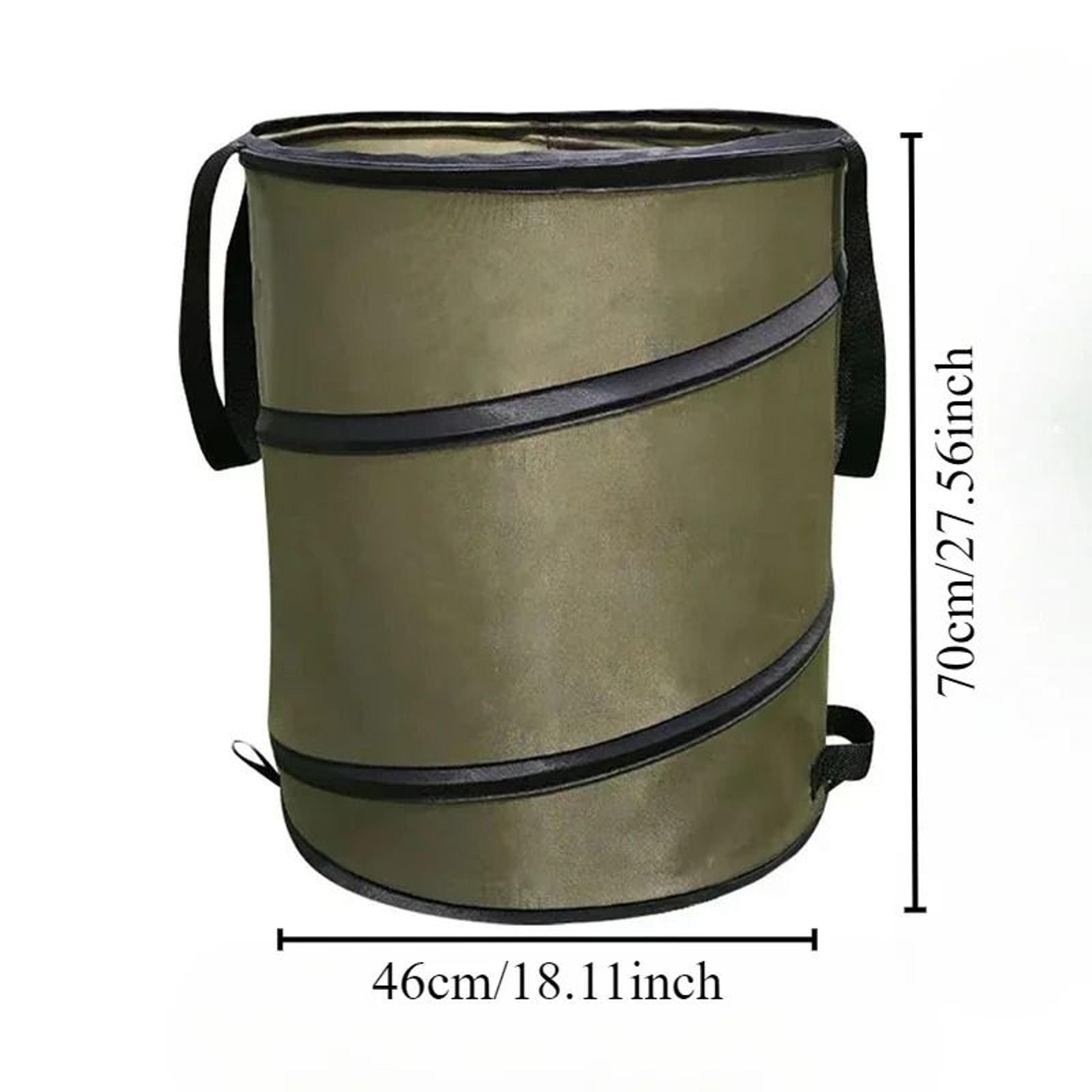 pop up garden trash bag collapsible leaf and grass storage bin for outdoor use