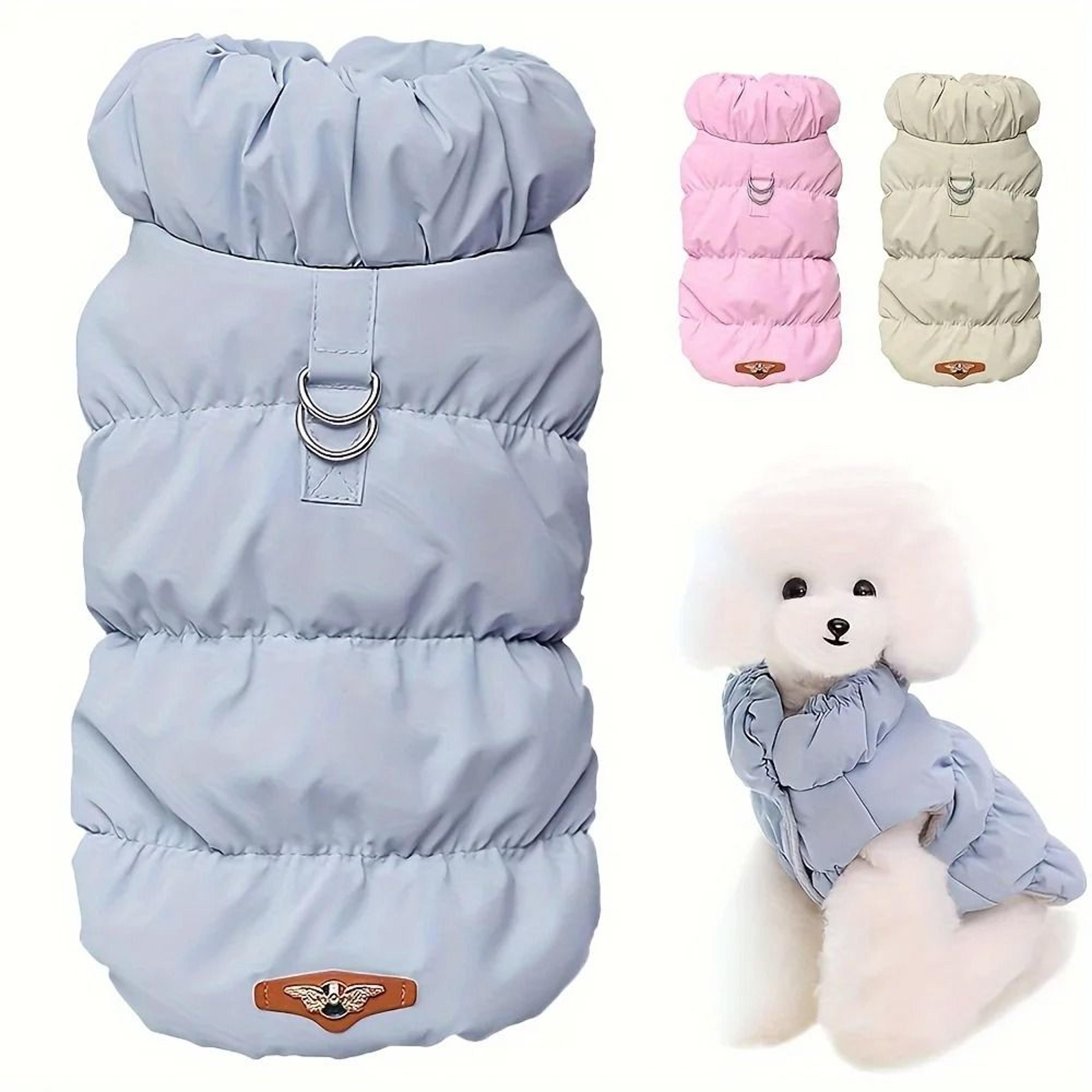 soft warm winter dog coat padded jacket for small and medium dogs