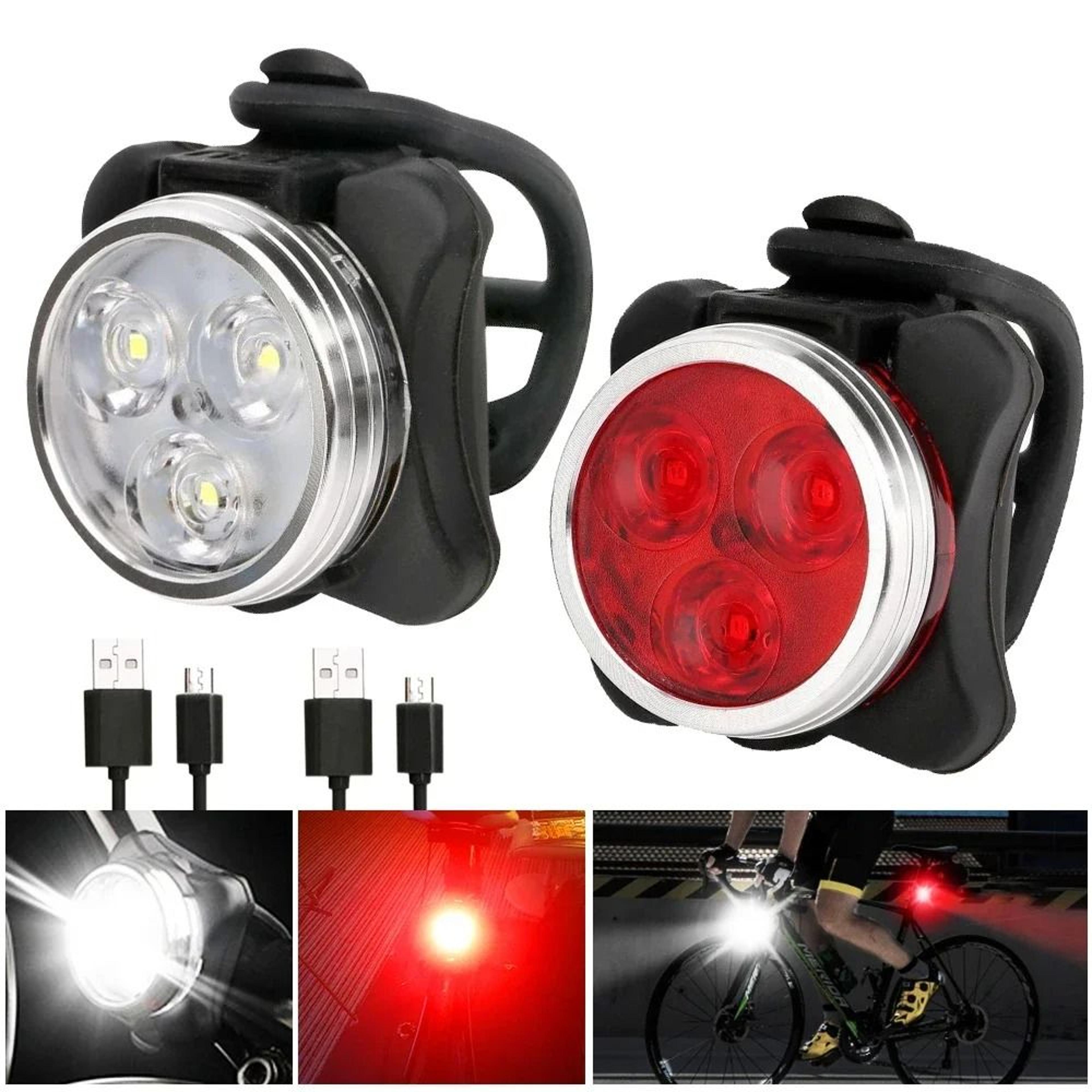 usb rechargeable led bicycle tail light with clip mount