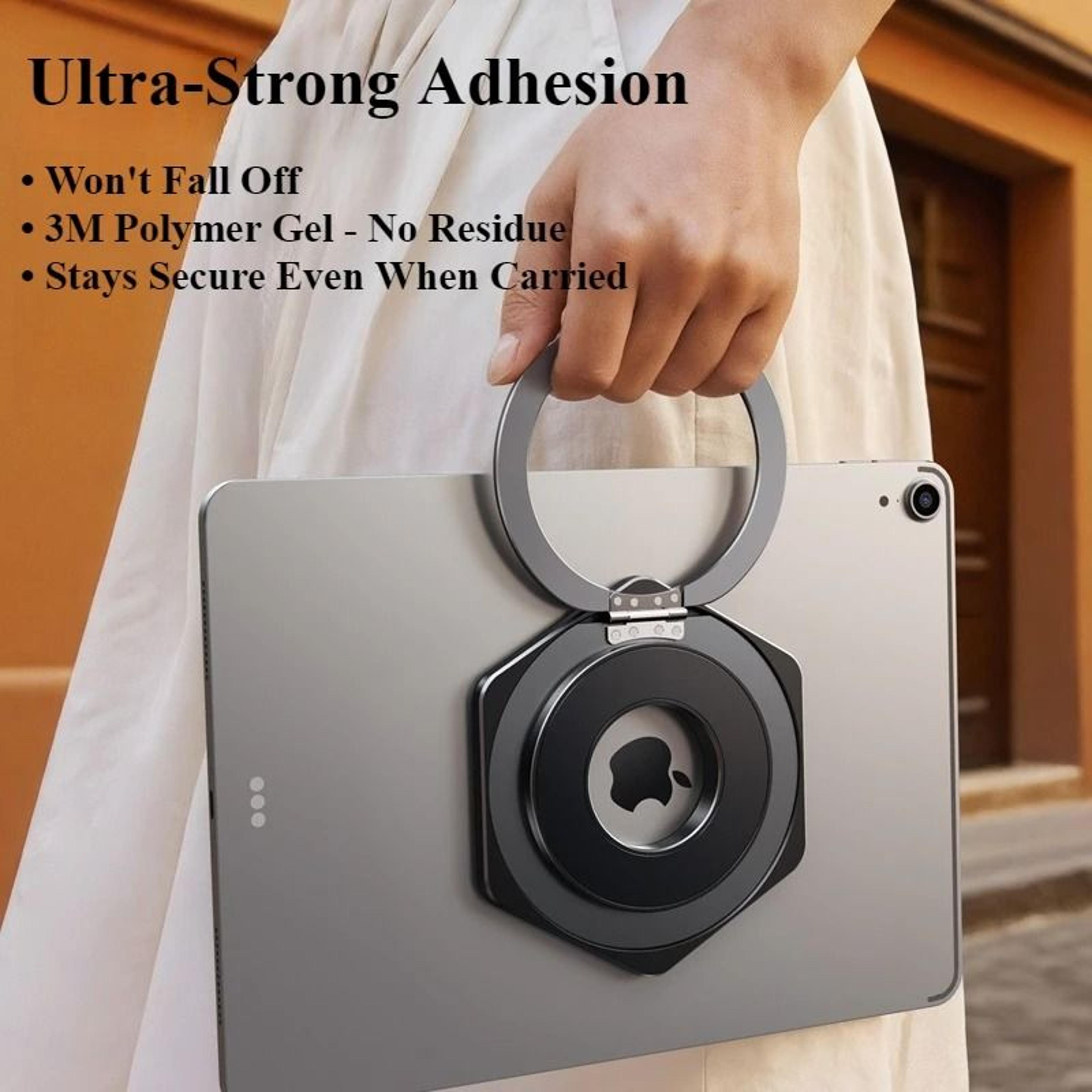 magnetic tablet holder with 360° rotatable stand for ipad and tablets