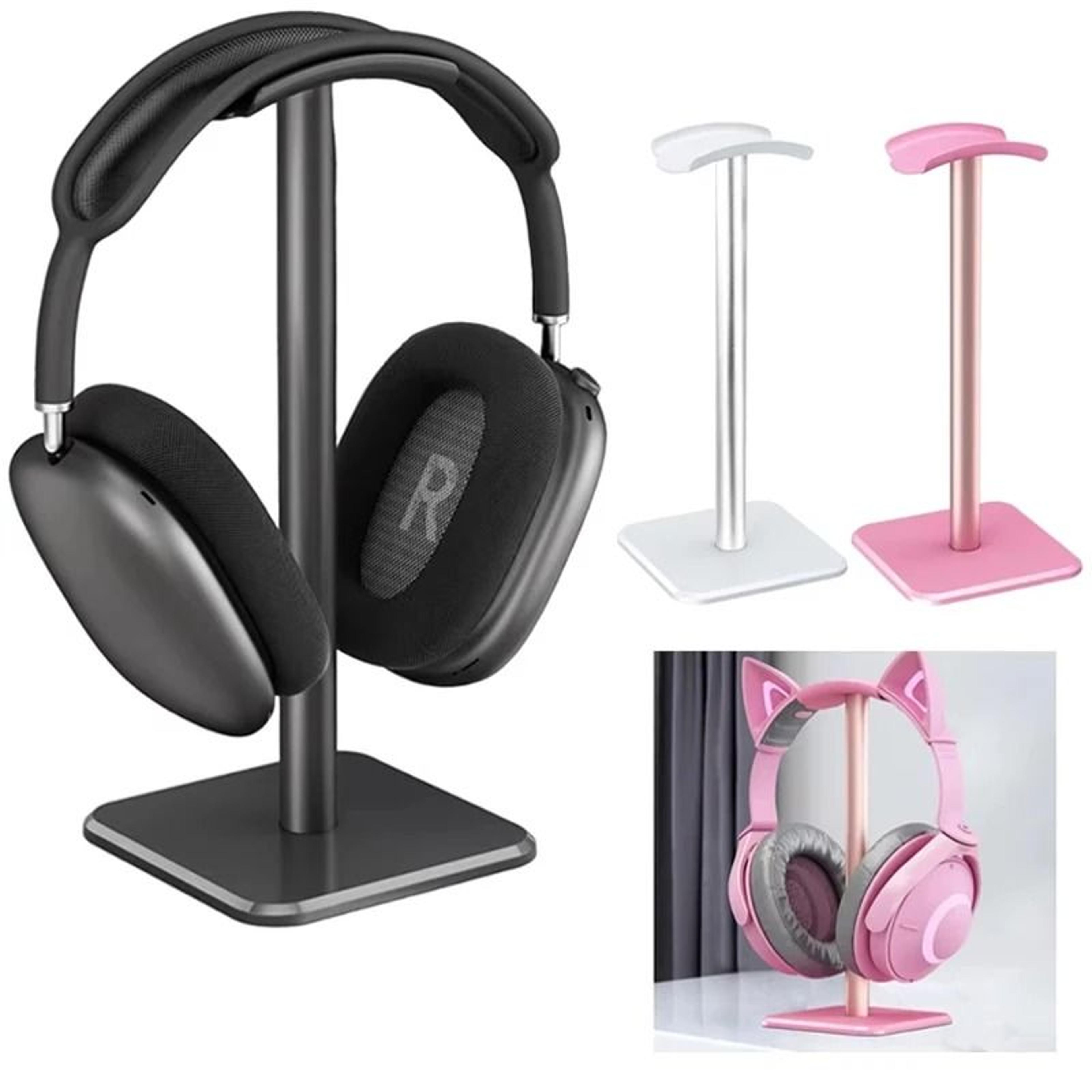aluminum alloy headset stand with flexible earphone holder