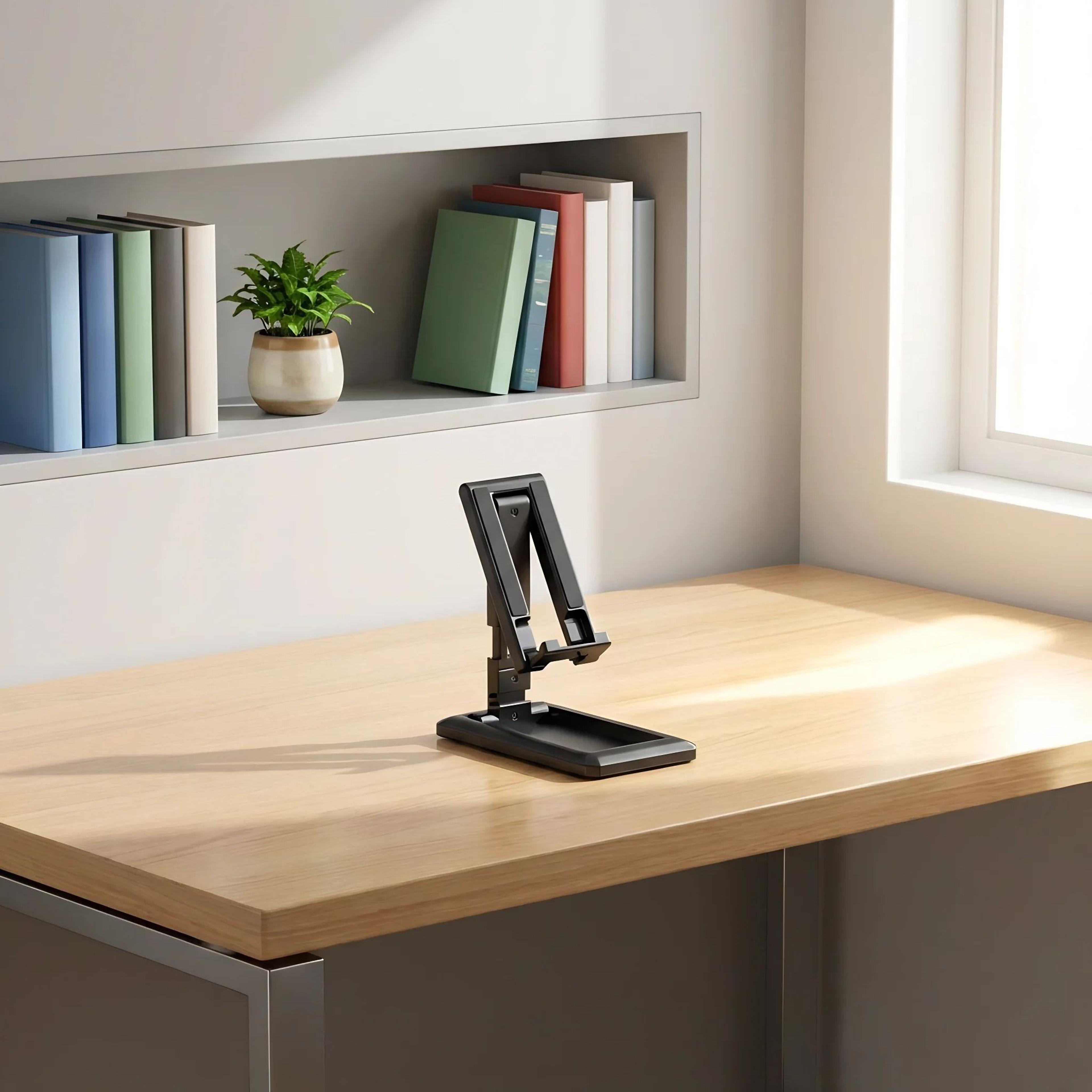 universal portable desktop phone holder stand and foldable tablet support mount for iphone and android