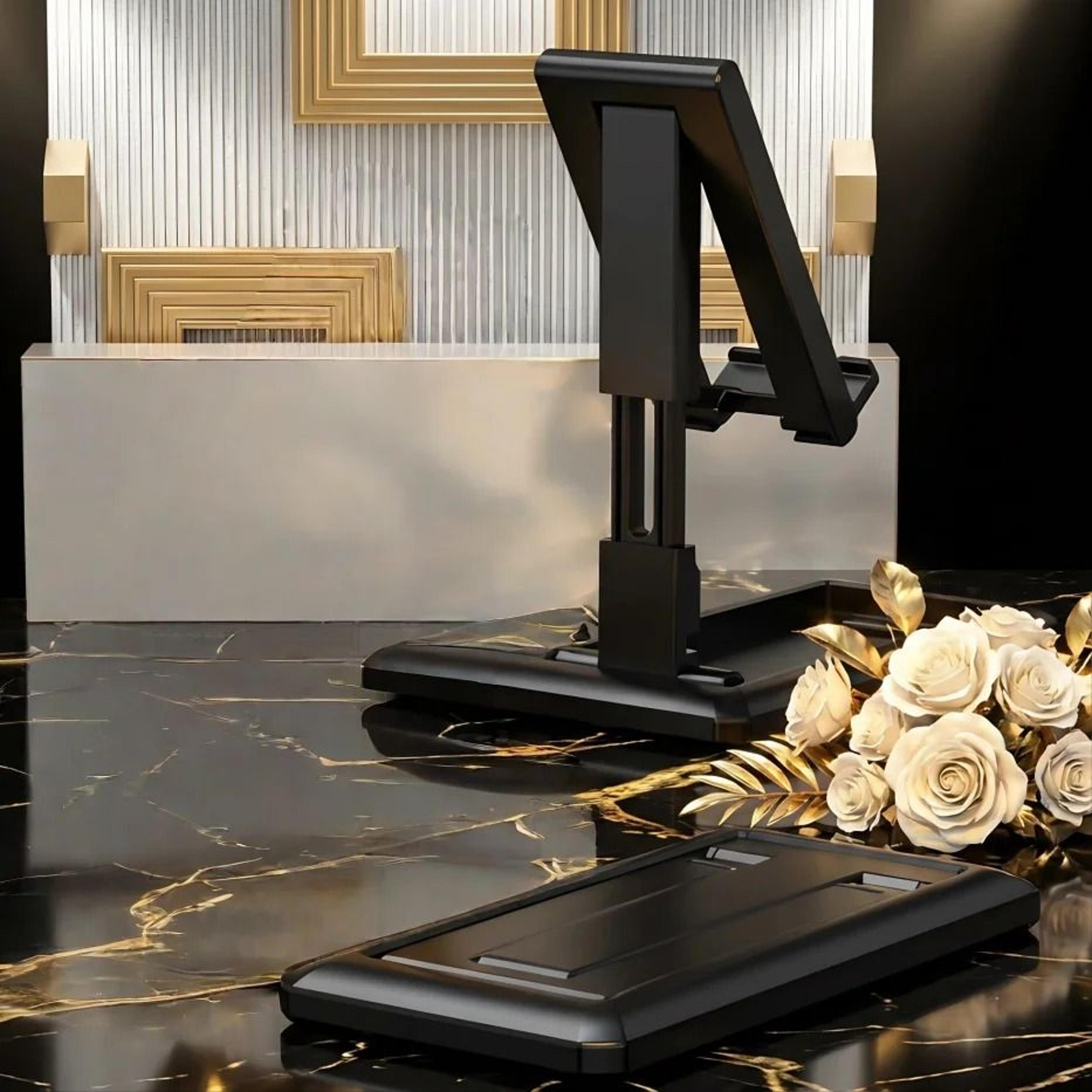 multifunction adjustable foldable desktop phone and tablet holder stand for 4-9.7 inch devices