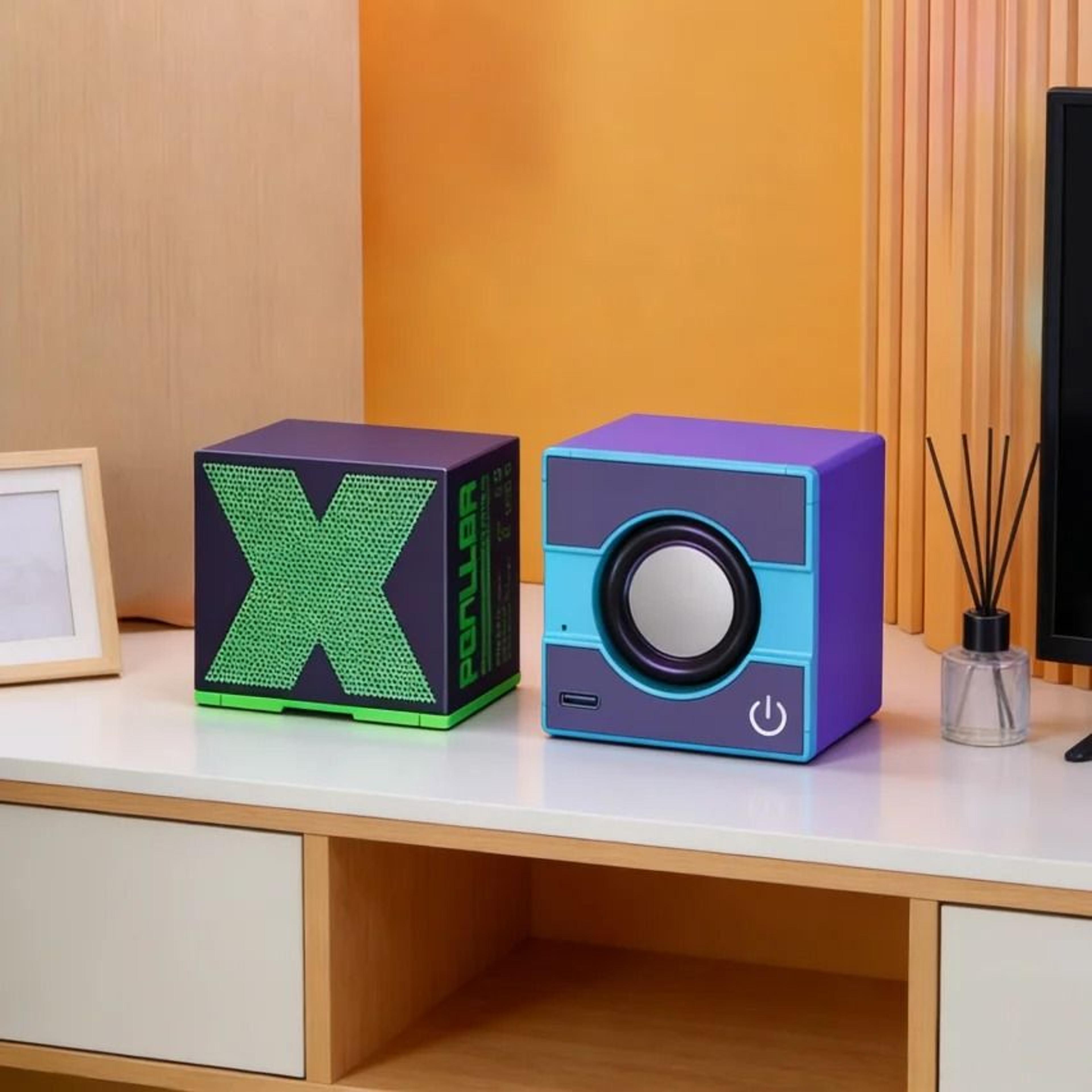 mini bluetooth wireless speaker with crackle led light and portable subwoofer sound column