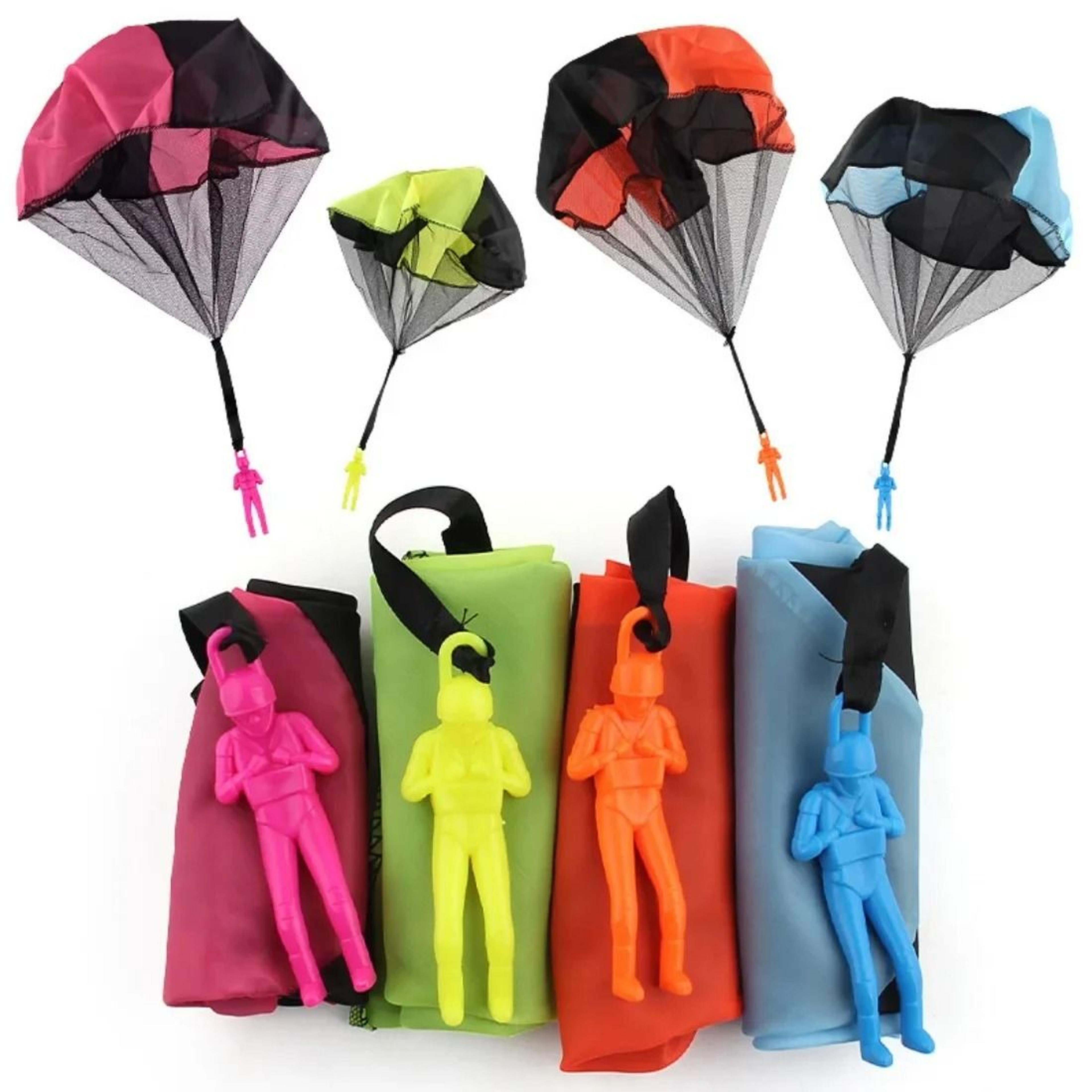 outdoor childrens paratrooper toy educational flying sport hand throwing mini soldier parachute