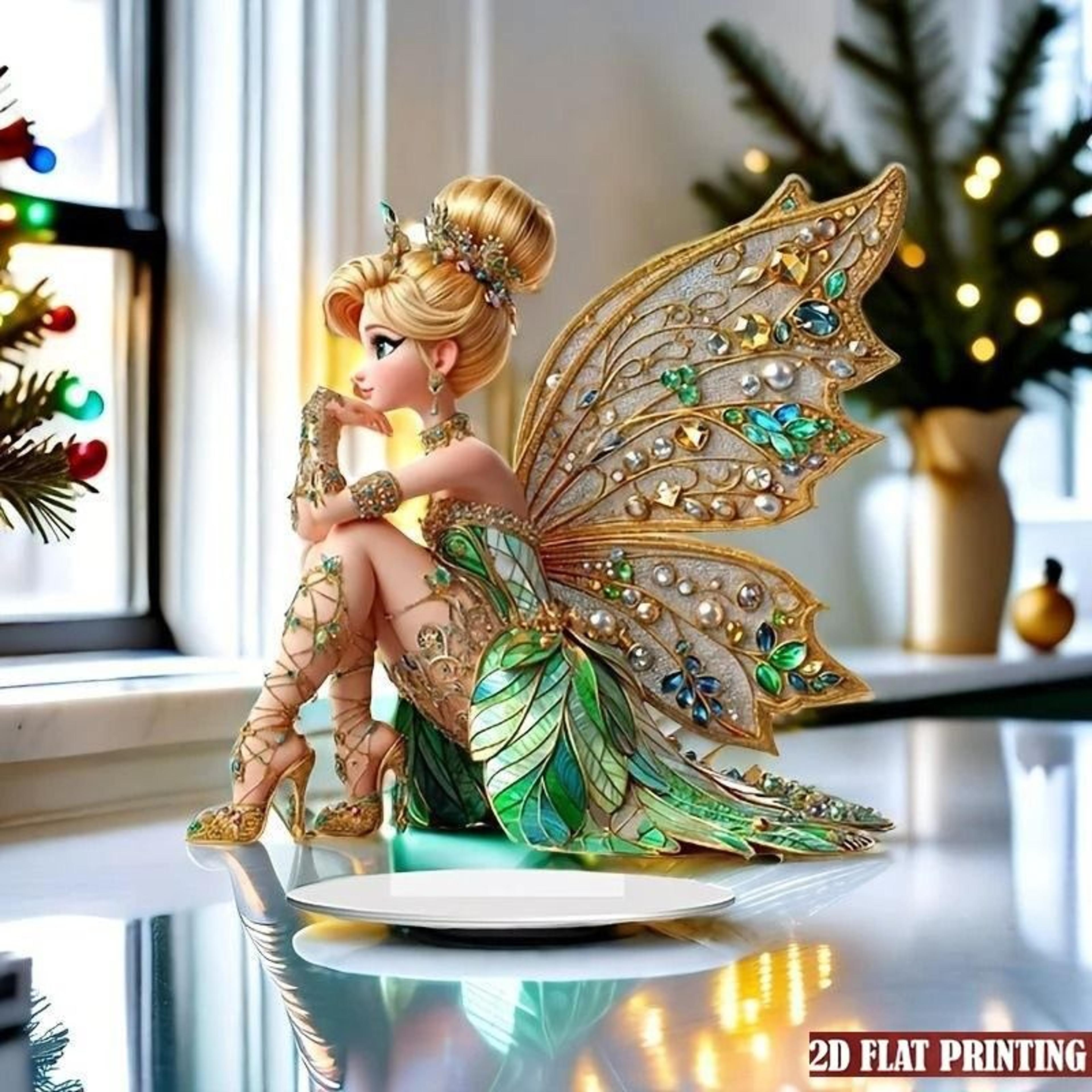 flower fairy elf acrylic bedroom and living room home decoration