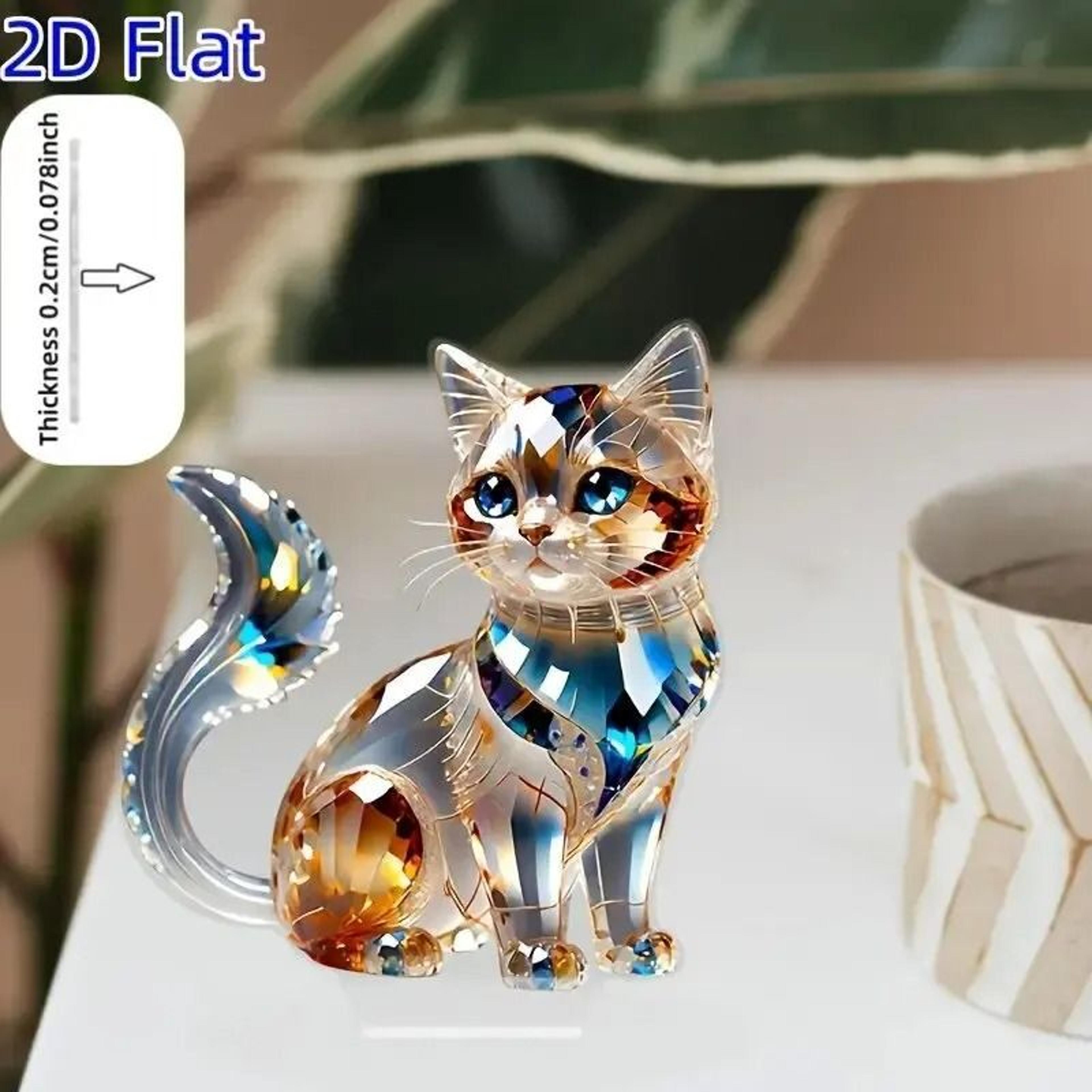 cute cat ornament artistic home decora bedroom decoration