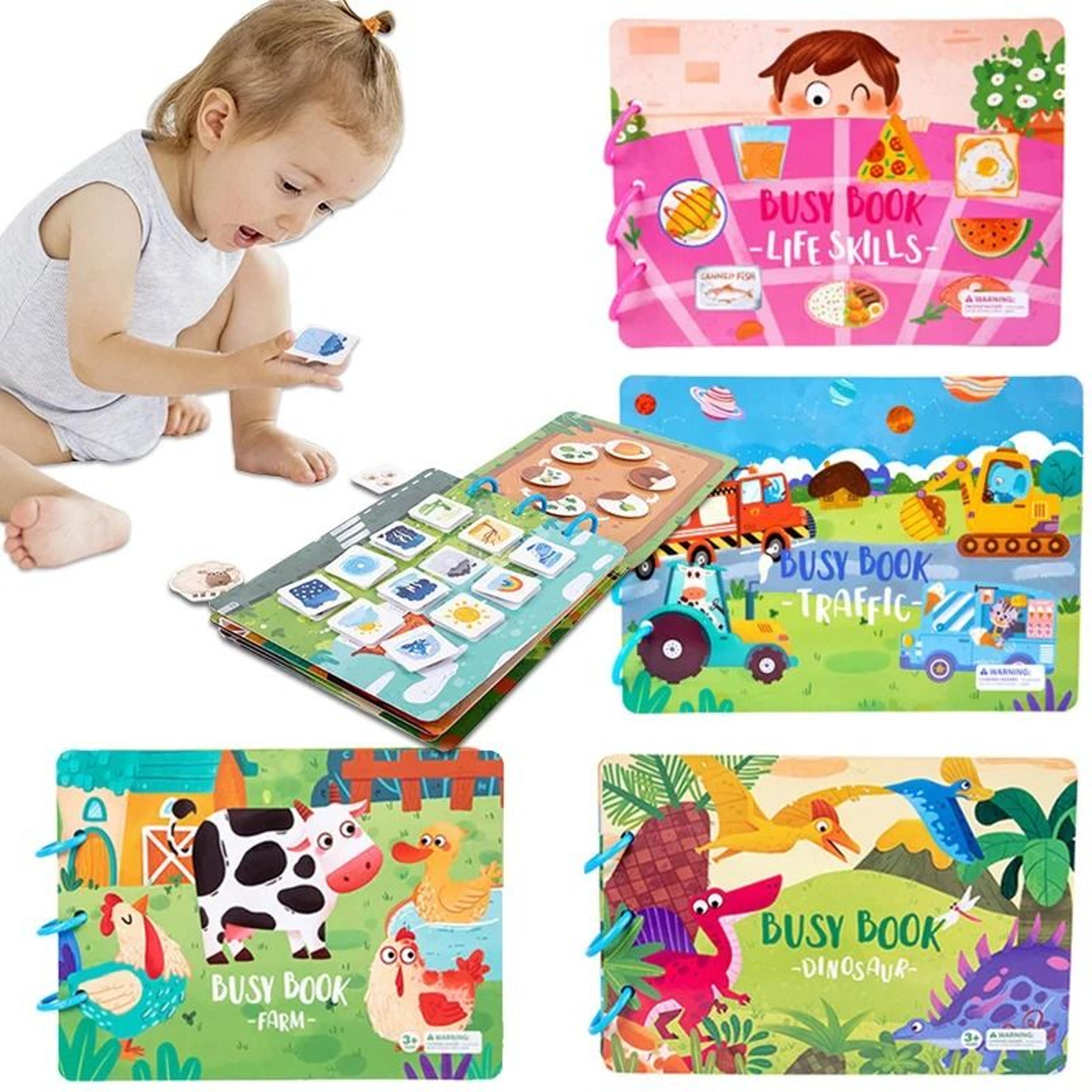 my first busy books montessori paste quiet book baby educational activity busy board toys