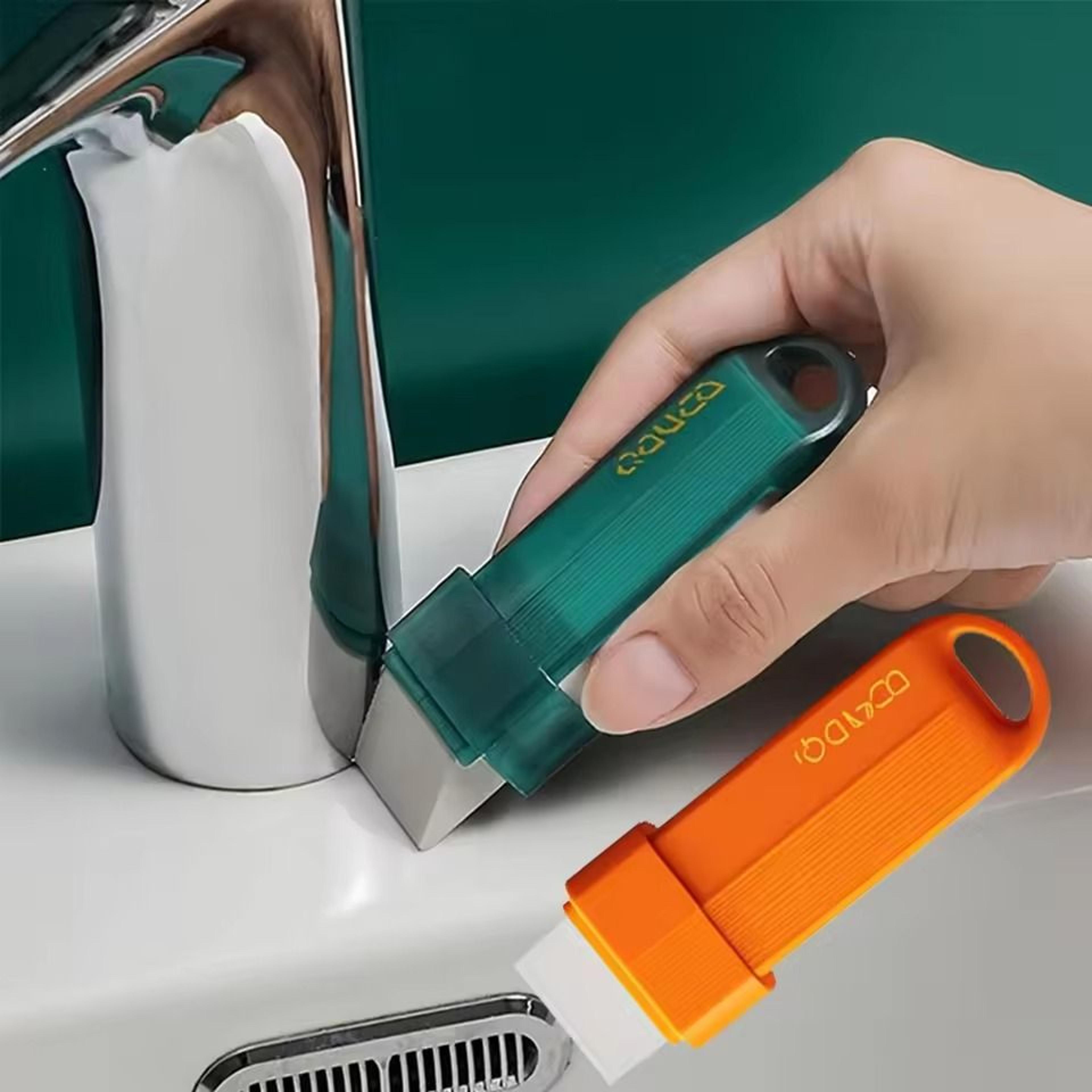 1-pack magic multi-purpose surface cleaning scrubber - reusable eraser for kitchen and bathroom