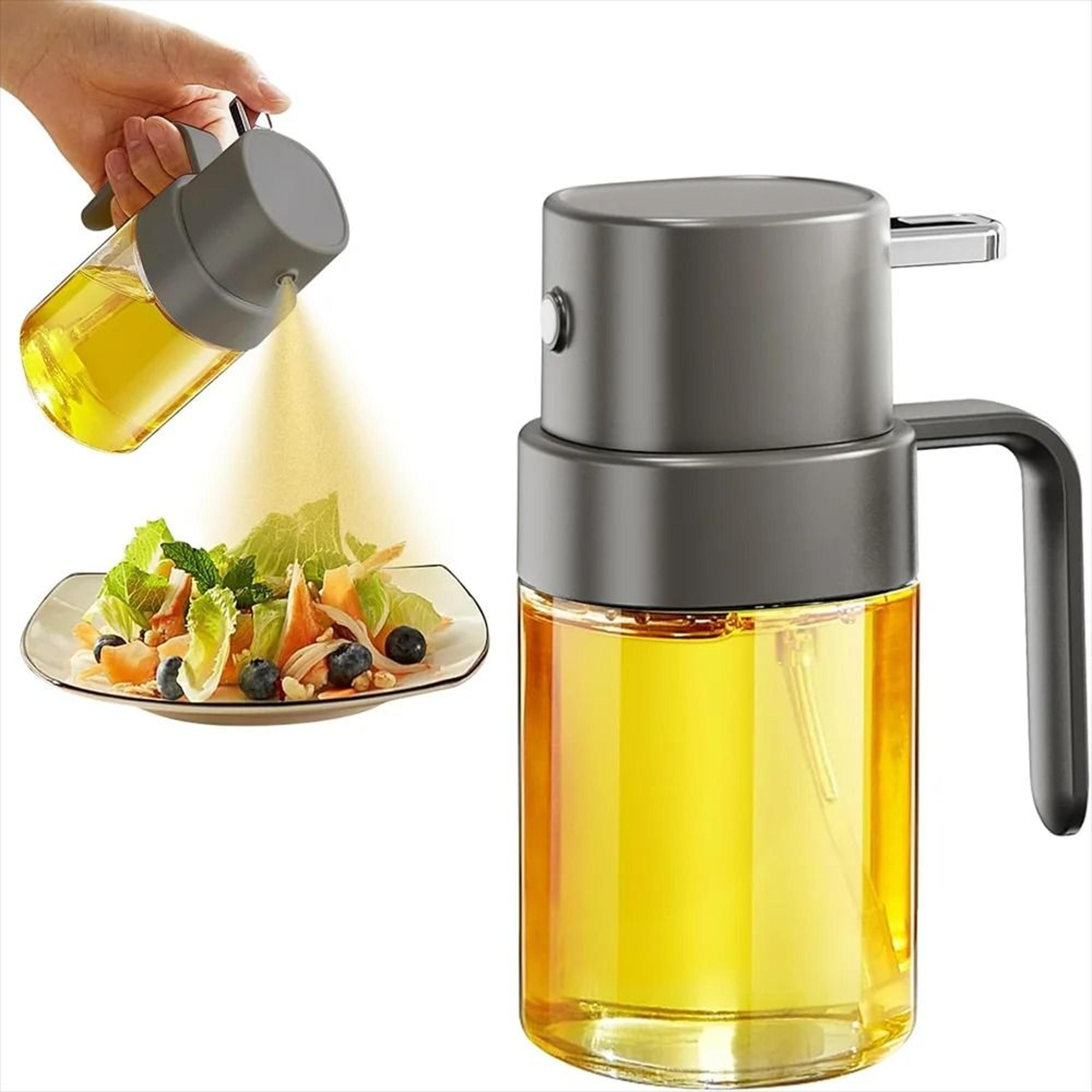 premium 200ml glass olive oil sprayer – continuous mist bottle for air frying & healthy cooking