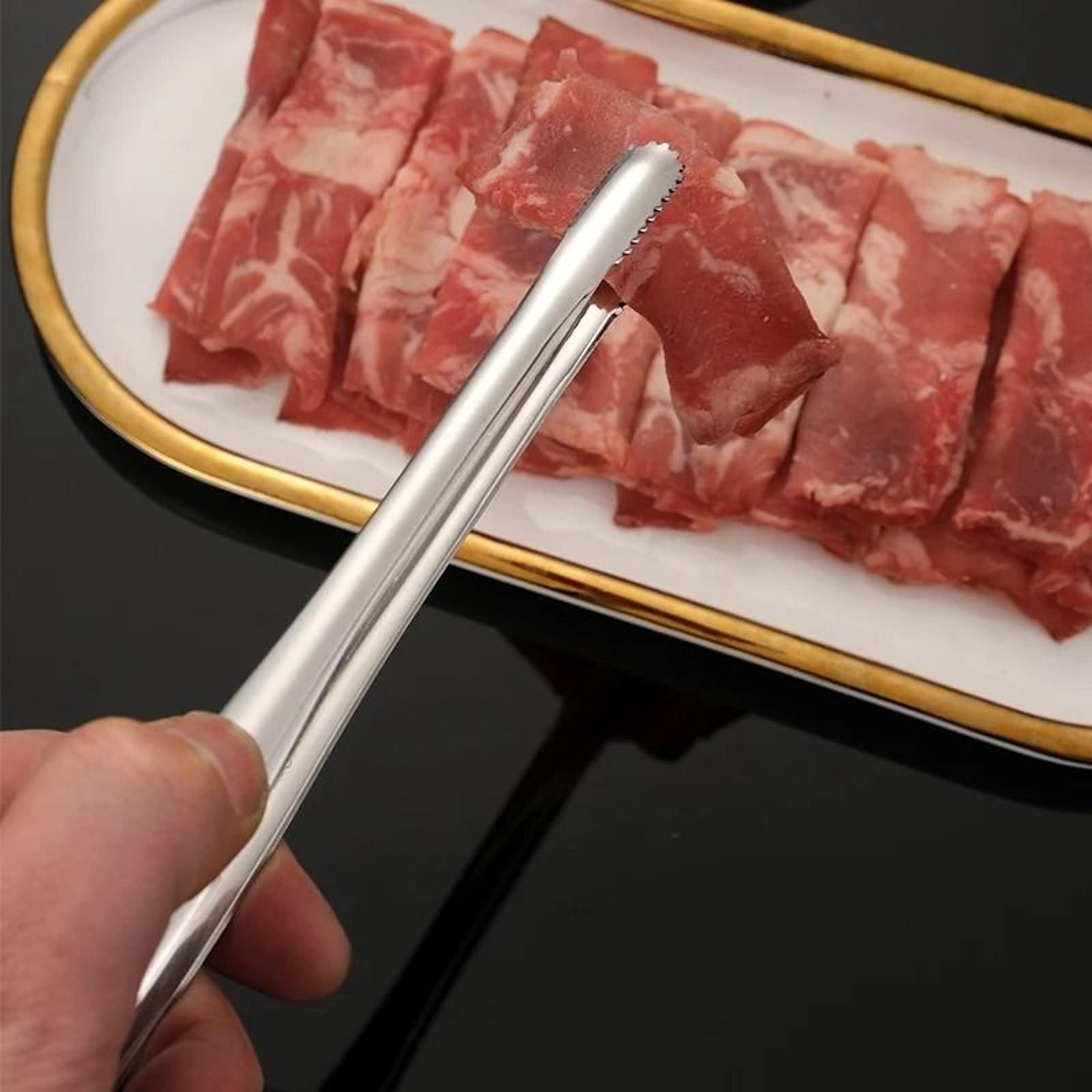 Premium Stainless Steel Barbecue Tongs – Multipurpose Food-Grade Grippers for Grilling, Salad & Picnics