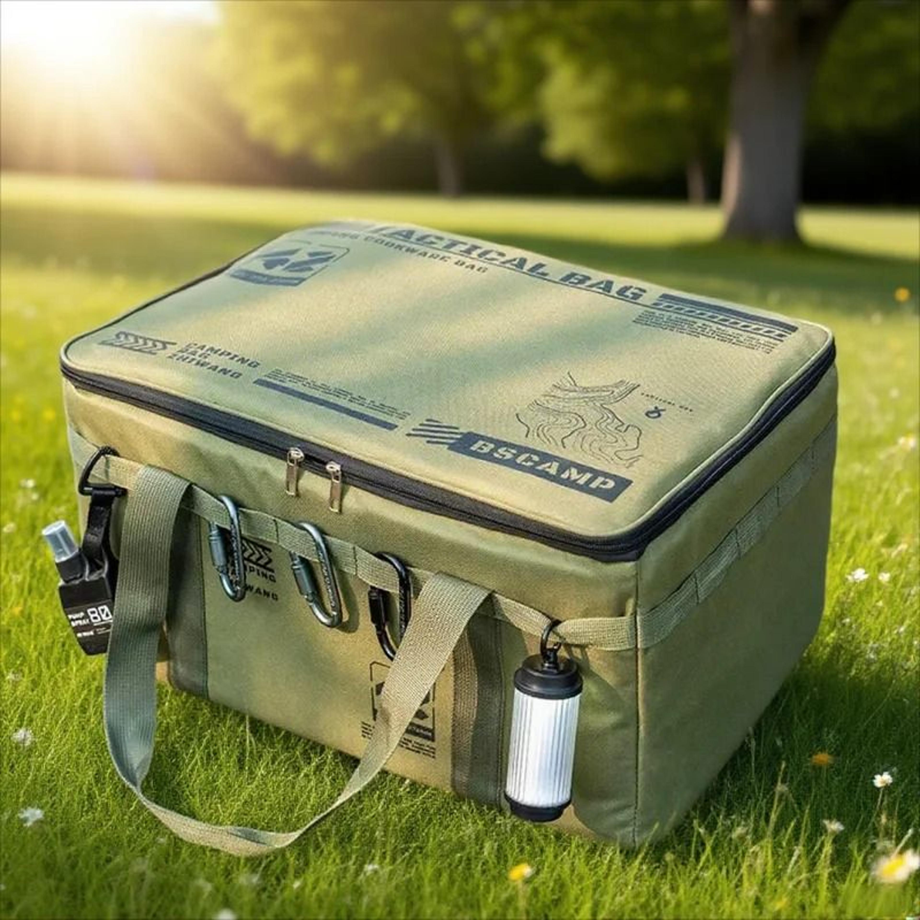 30–42l tactical camping storage bag – insulated folding waterproof organizer