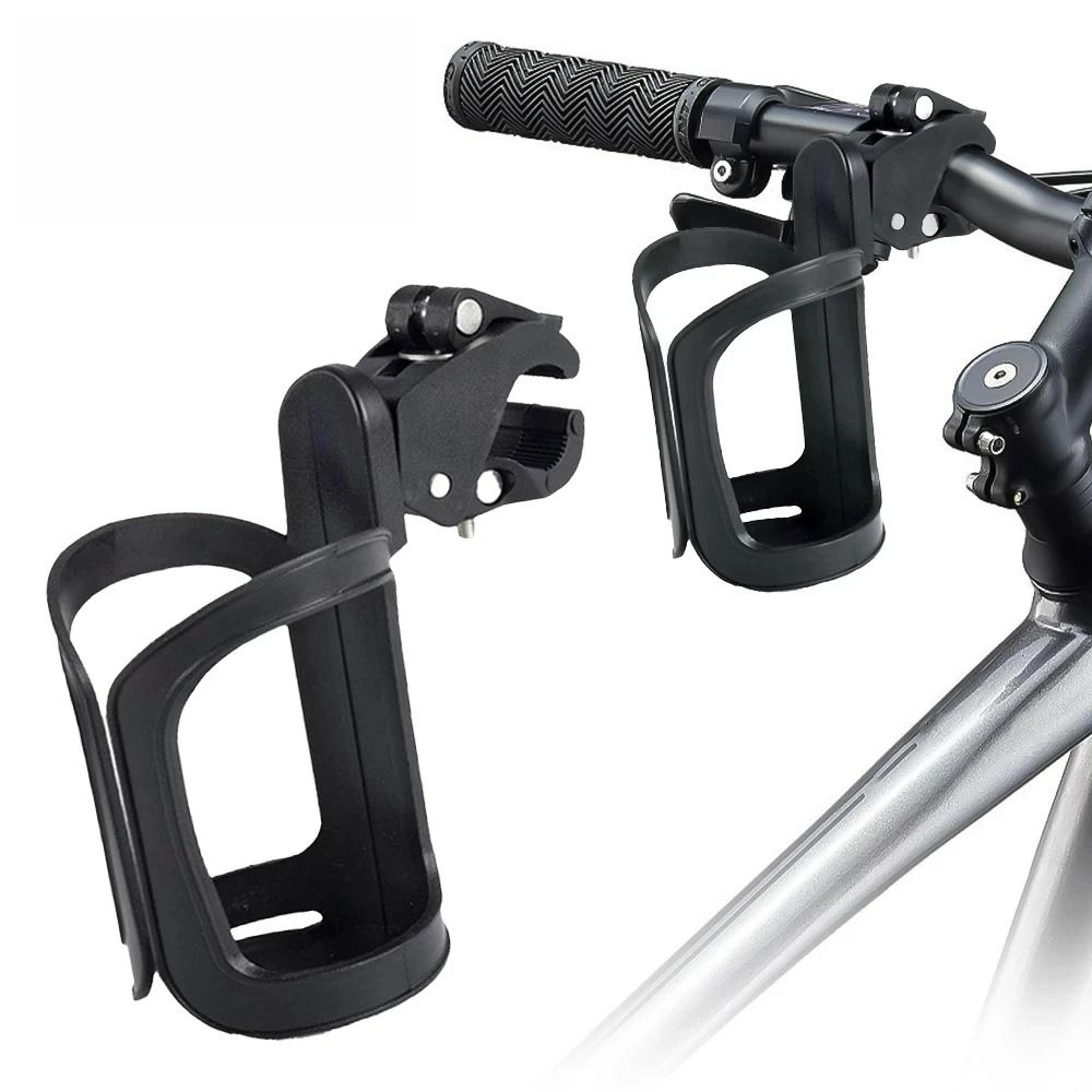 universal 2-in-1 bicycle & stroller cup holder – tool-free mounting for mtb, road, and baby carts