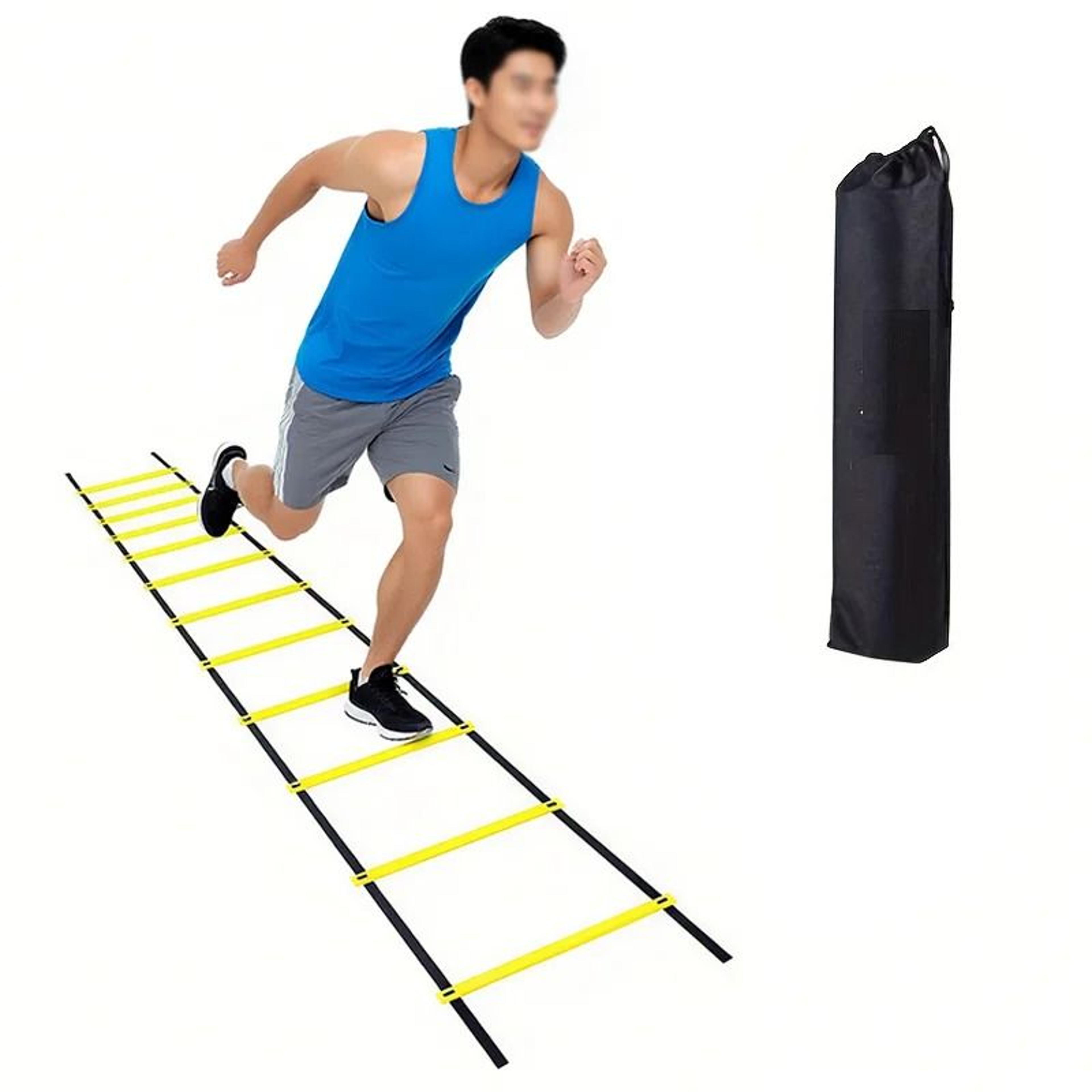 speed agility training ladder – heavy-duty nylon straps for football & multi-sport flexibility