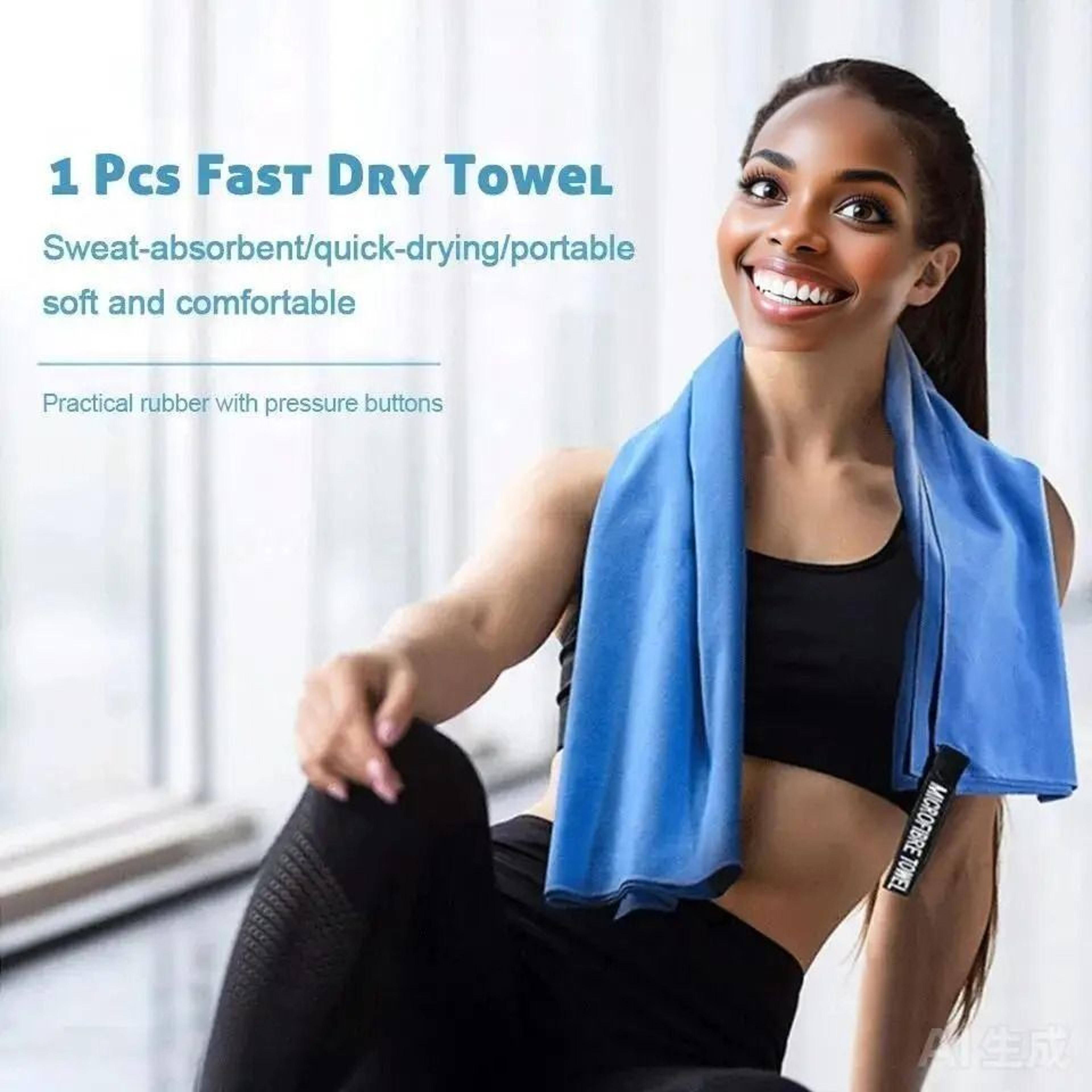 premium microfiber quick-dry towel – sandproof & lightweight for beach, gym, and travel