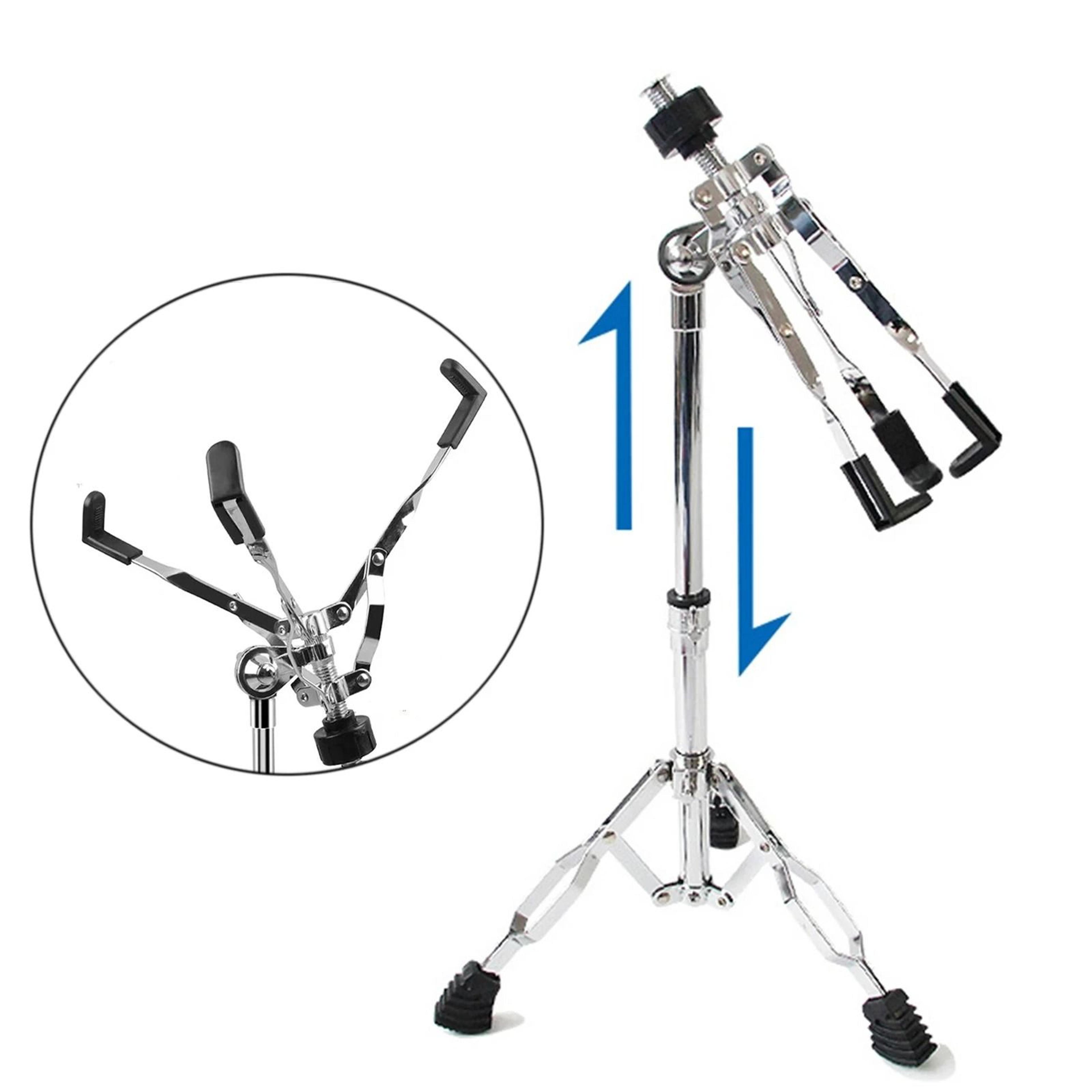 portable snare drum stand – adjustable height instrument holder for 12" to 14" diameter drums