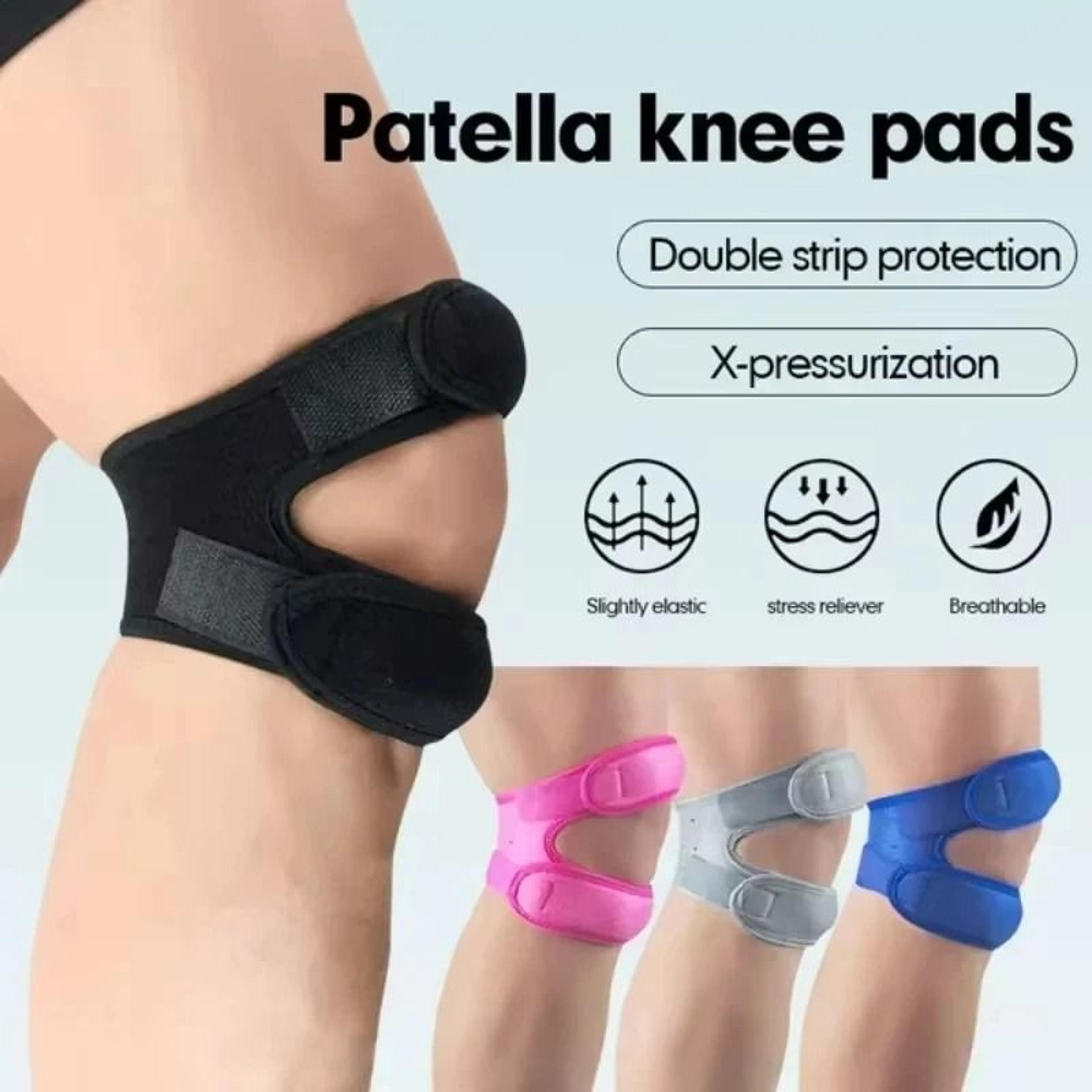 pressurized knee wrap sleeve – elastic support bandage with open patella for sports safety