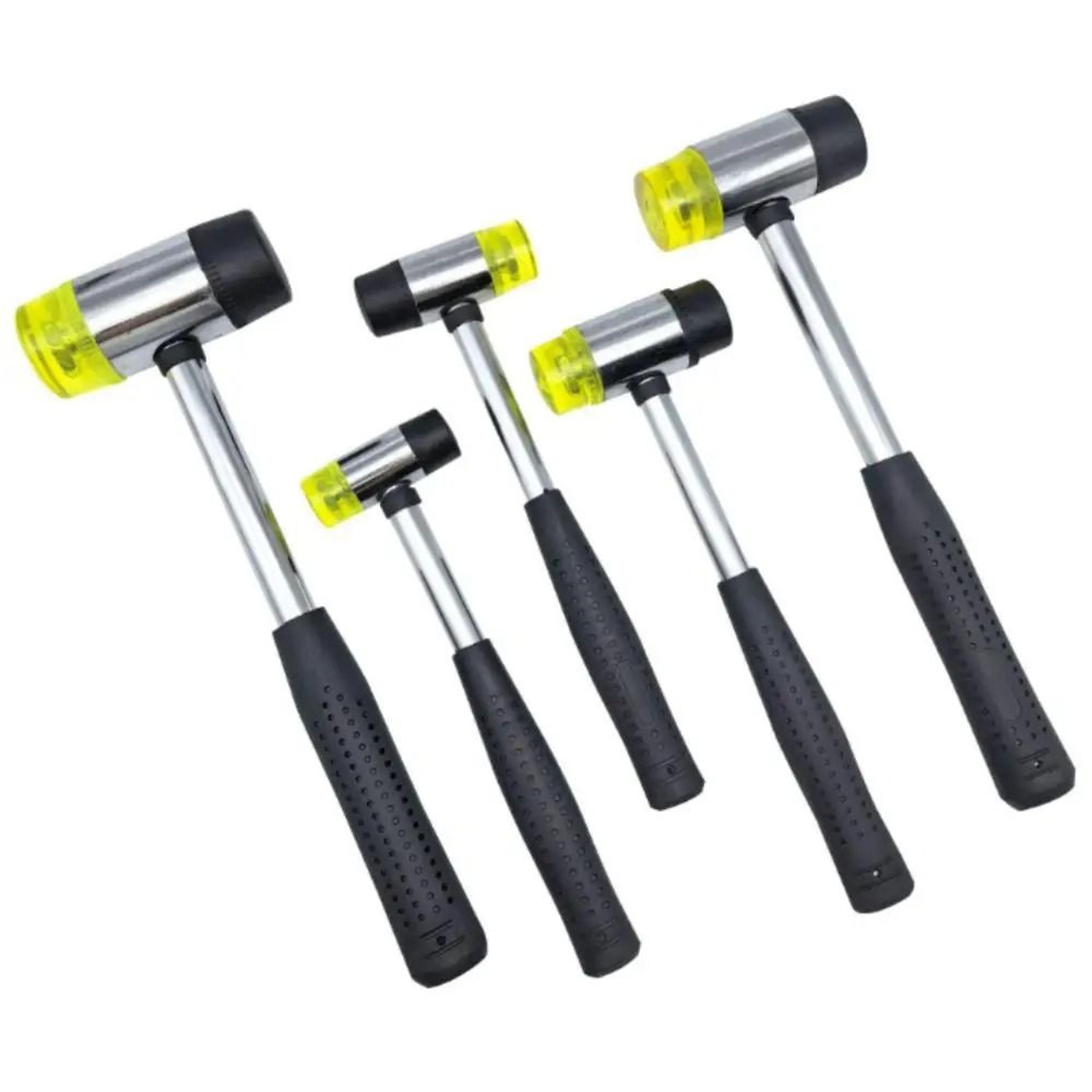 double-headed guitar fret hammer – rubber & hard surface luthier tool for fretboard repair