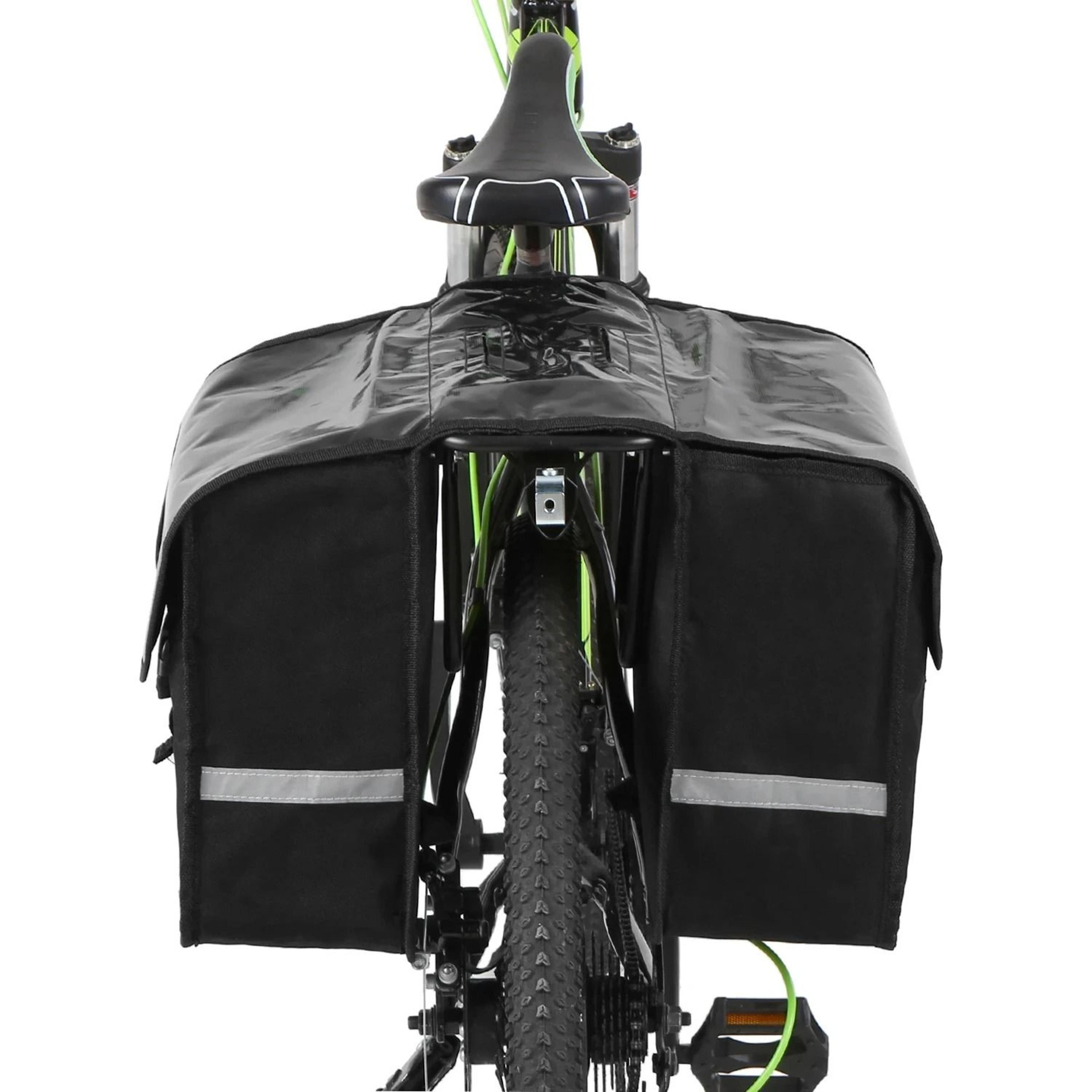28l heavy-duty water resistant bicycle trunk bag – large capacity rear rack pannier for commuting & mtb
