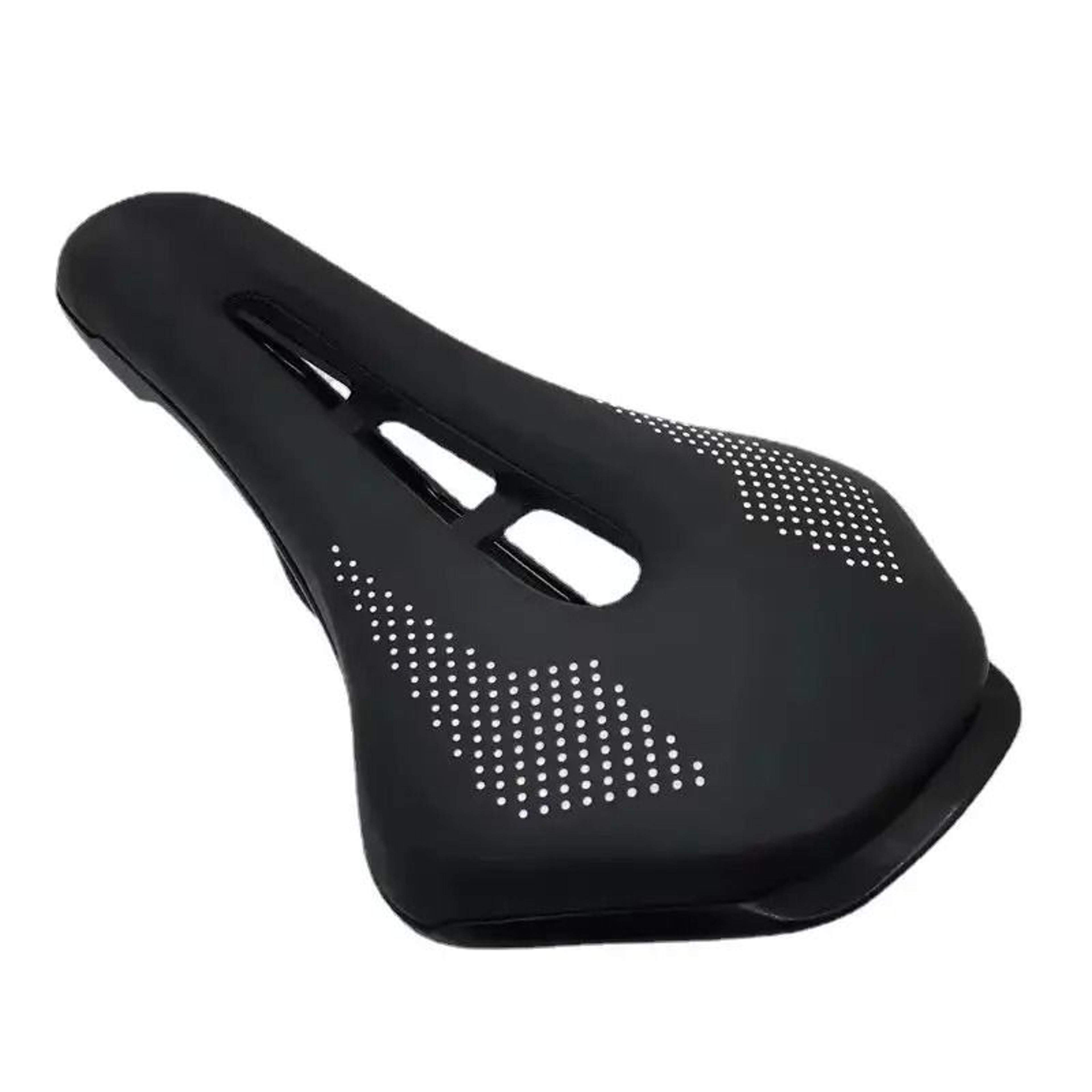universal soft pu leather bike saddle – anti-skid cushioned comfort seat for mtb & road bicycles