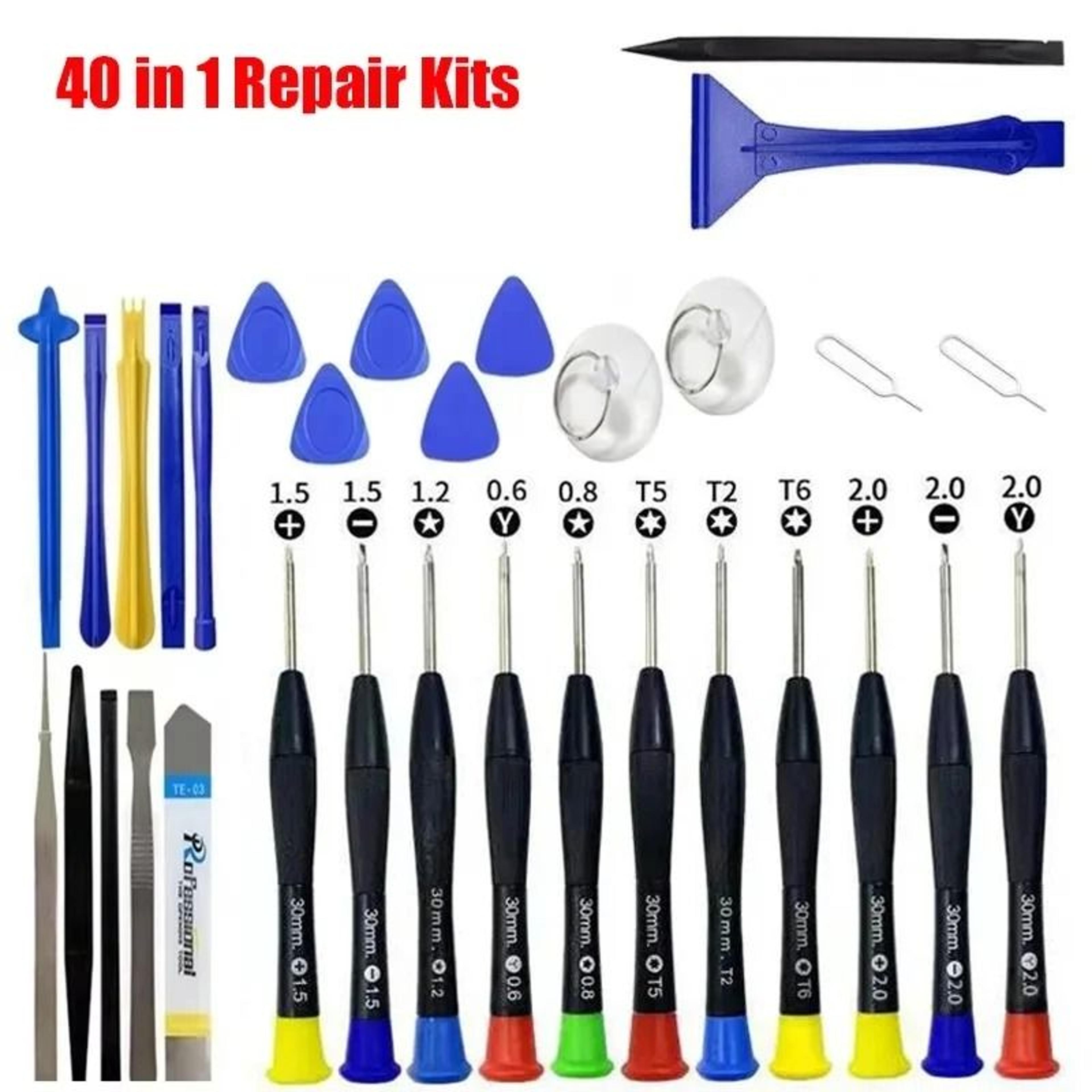 40-in-1 professional mobile phone repair tool kit – precision disassembly & screen pry set