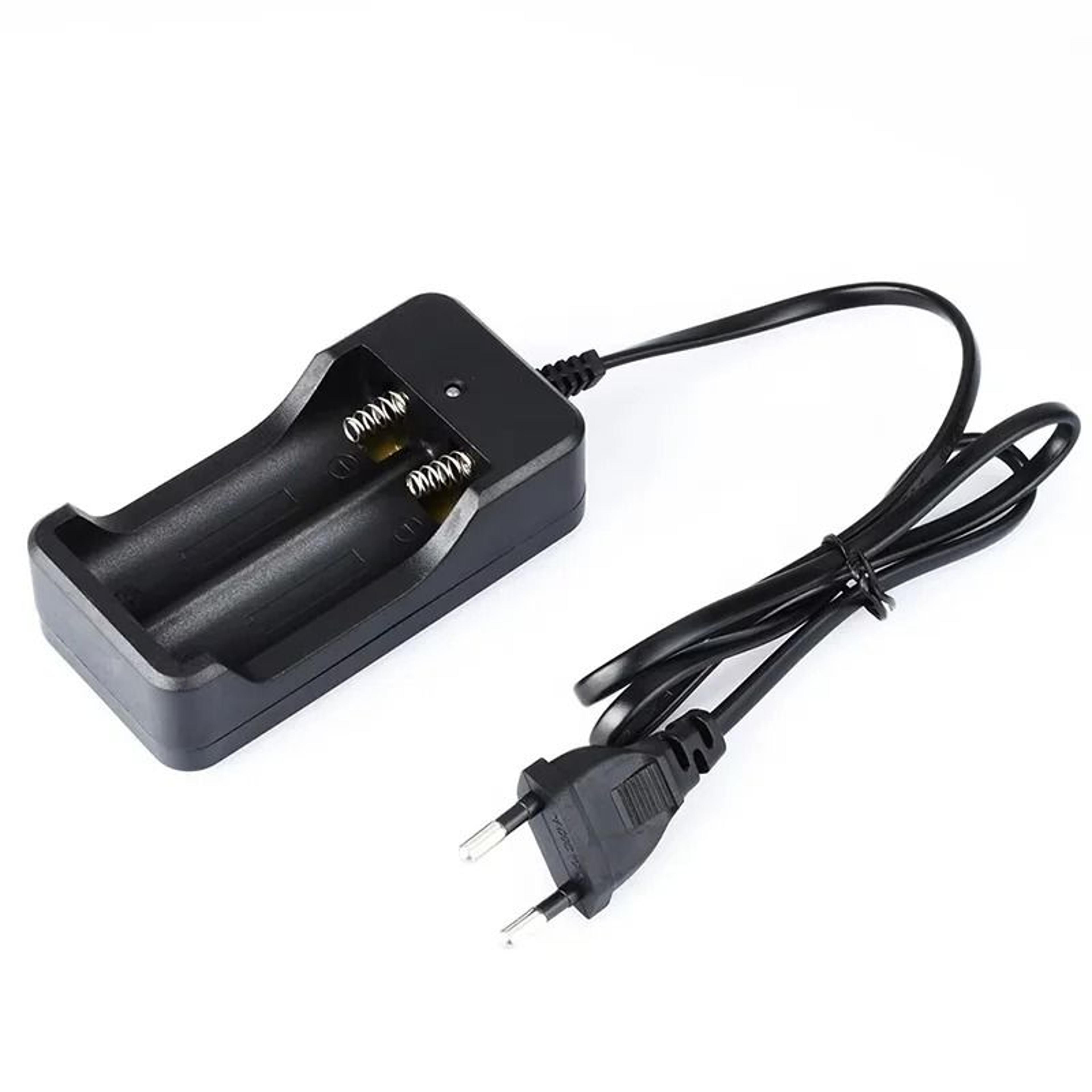 dual slot 18650 battery smart fast charger for 14500 16340 26650 li-ion rechargeable batteries