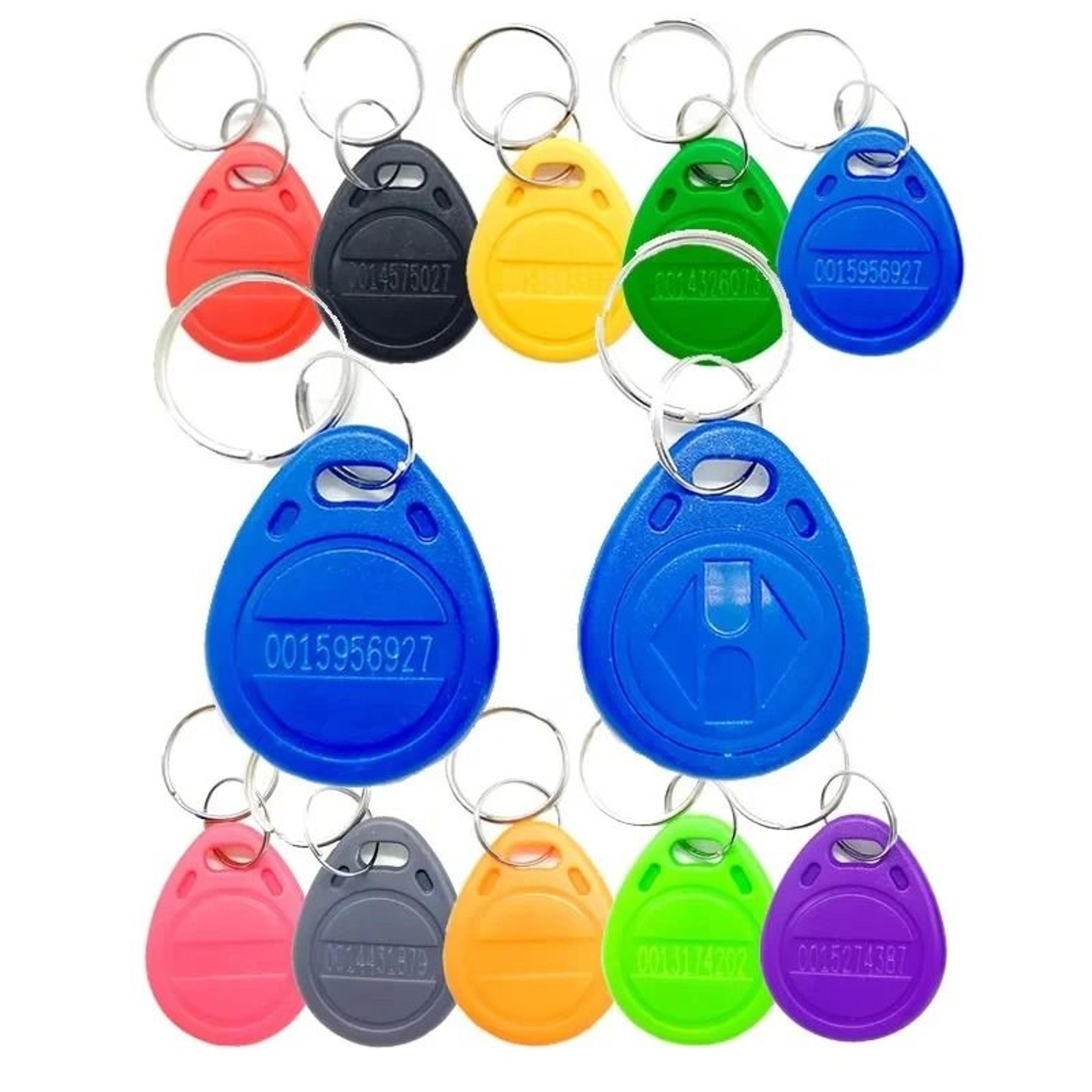 125khz rfid proximity id keyfobs tk4100 access control tokens for attendance and parking systems