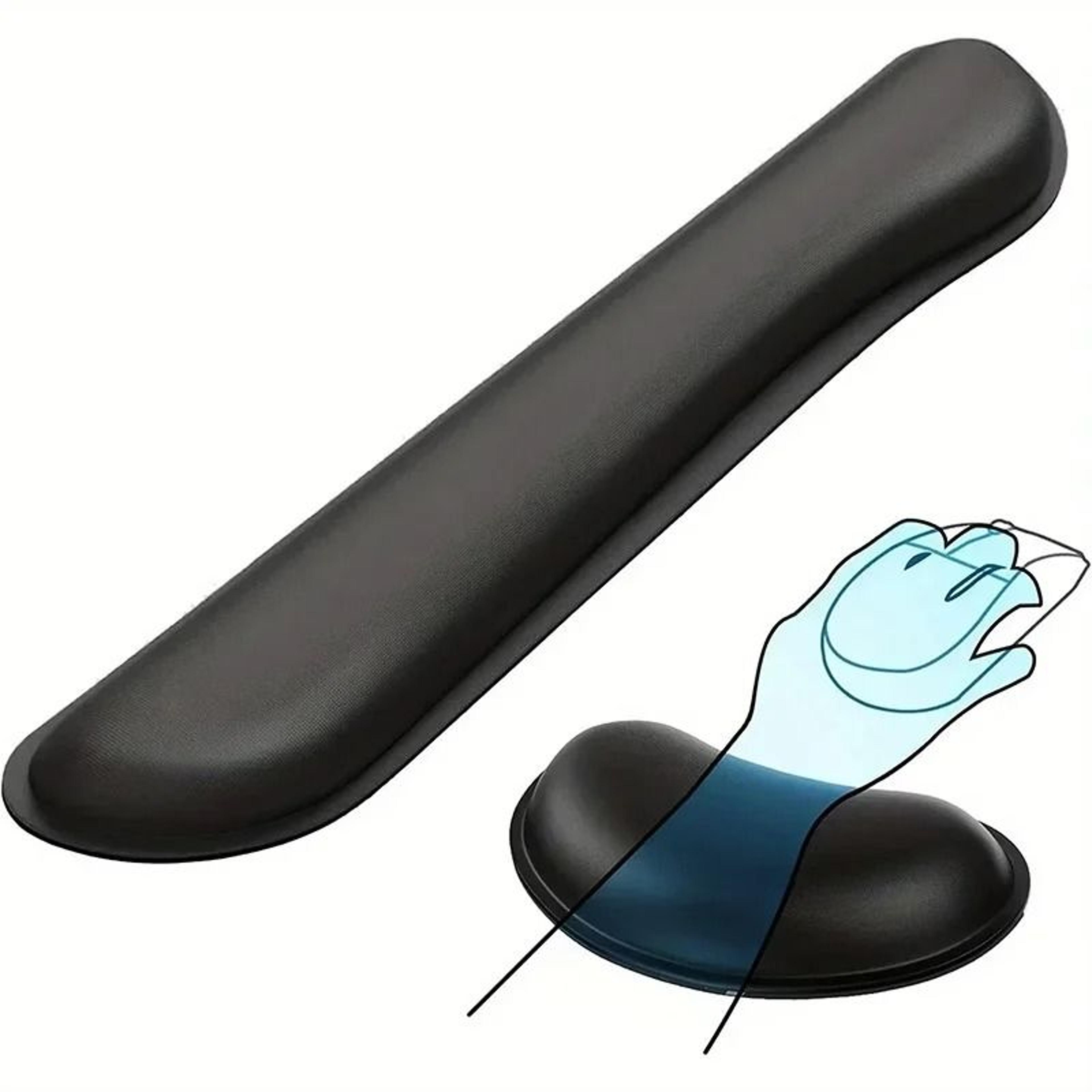 ergonomic memory foam mouse and keyboard wrist support pad for pc gaming and office laptops