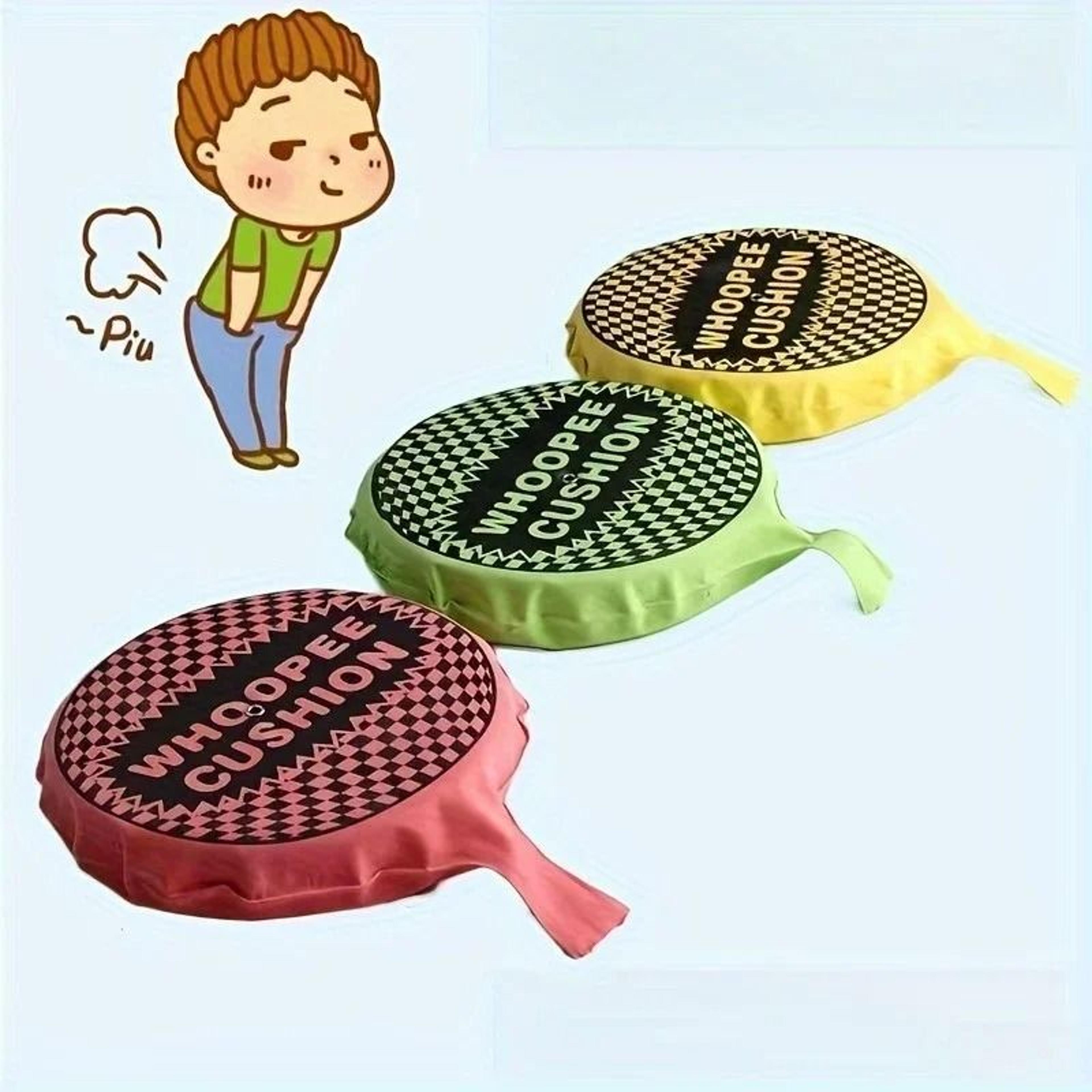 a hissing cushion sponge rubber self inflating fart pad joke fart sound cushion