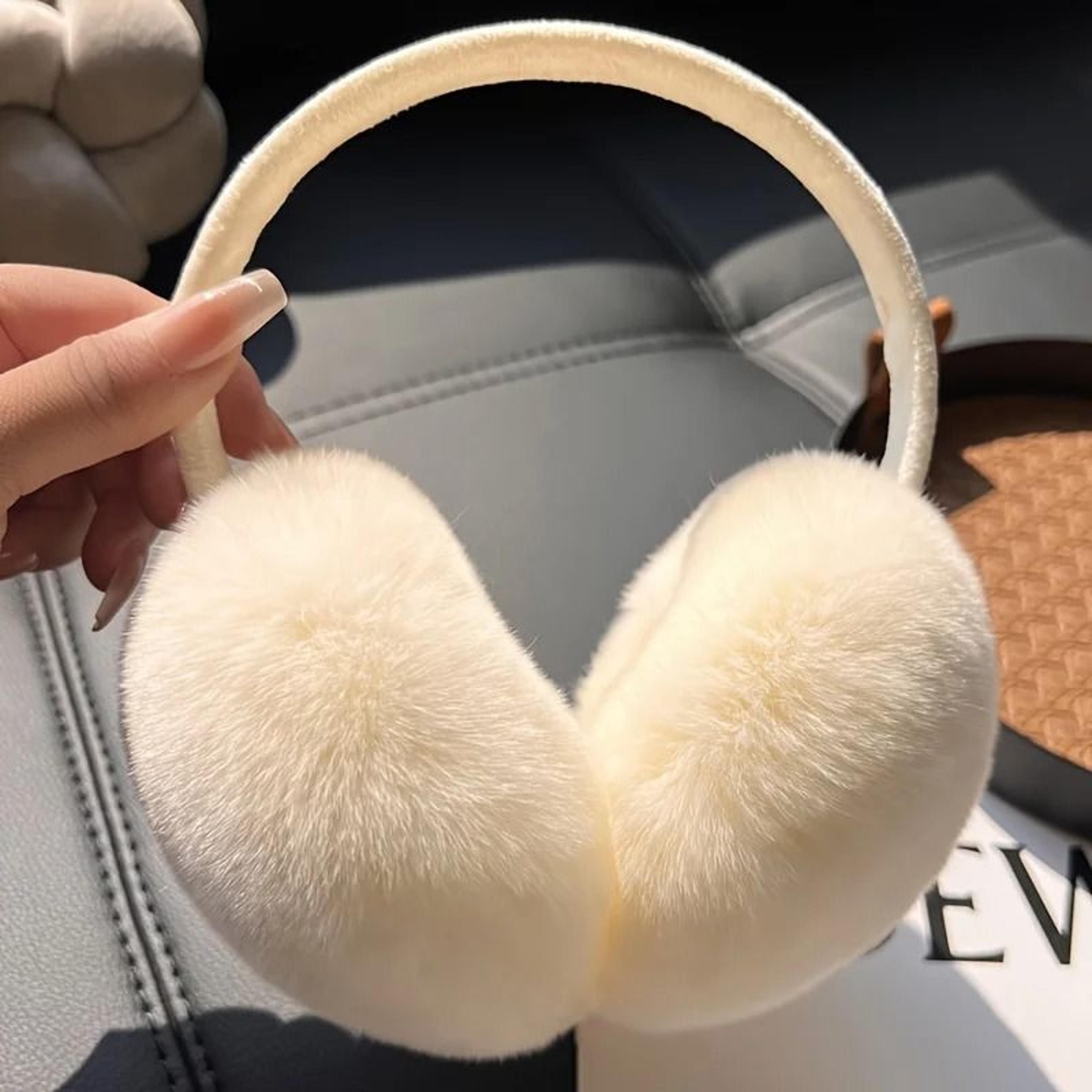 outdoor warm plush earmuffs ideal christmas gift folding winter ear protectors for cycling and travel