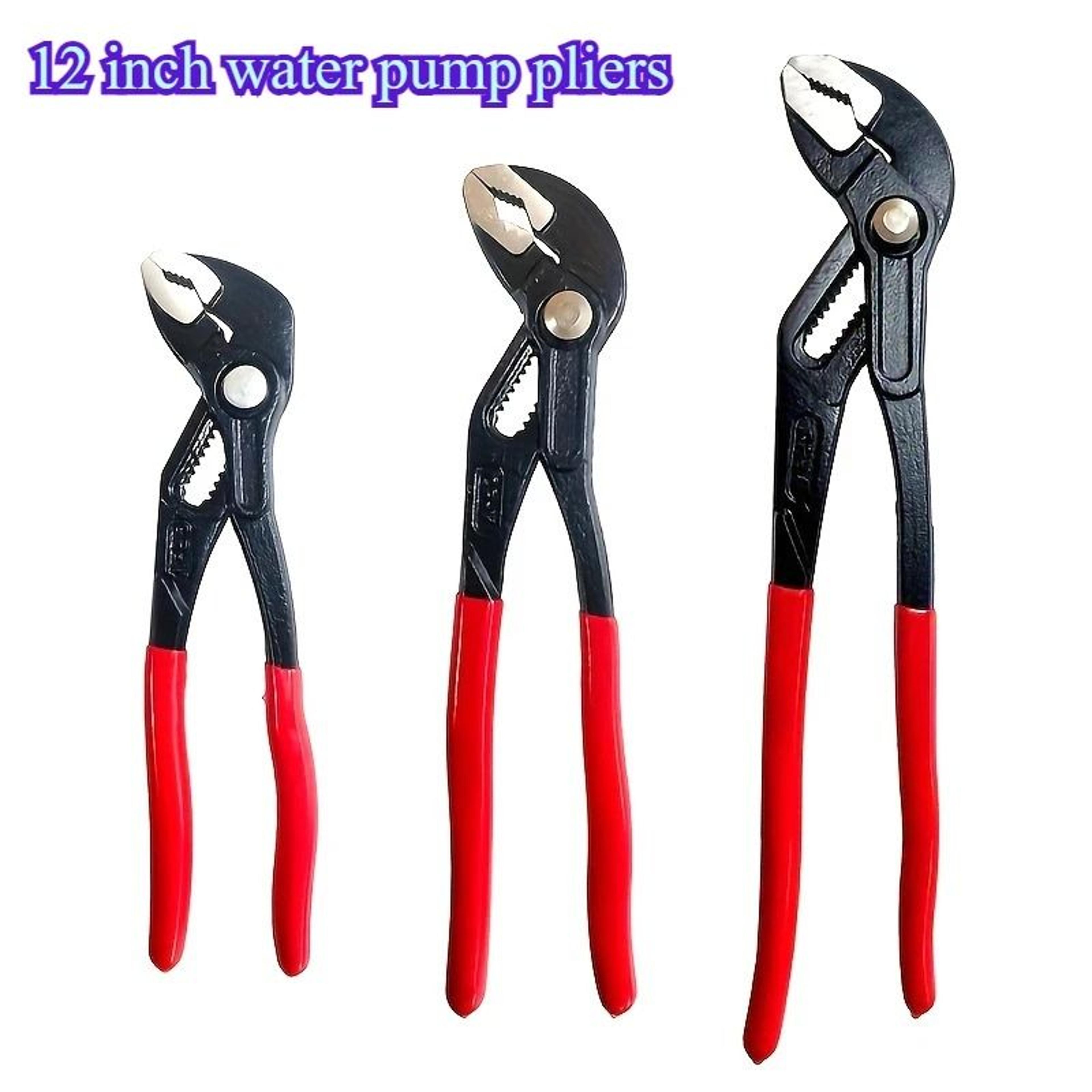 high quality quick adjustable water pipe pliers household use 12 inch multifunctional soft grip water pump pliers