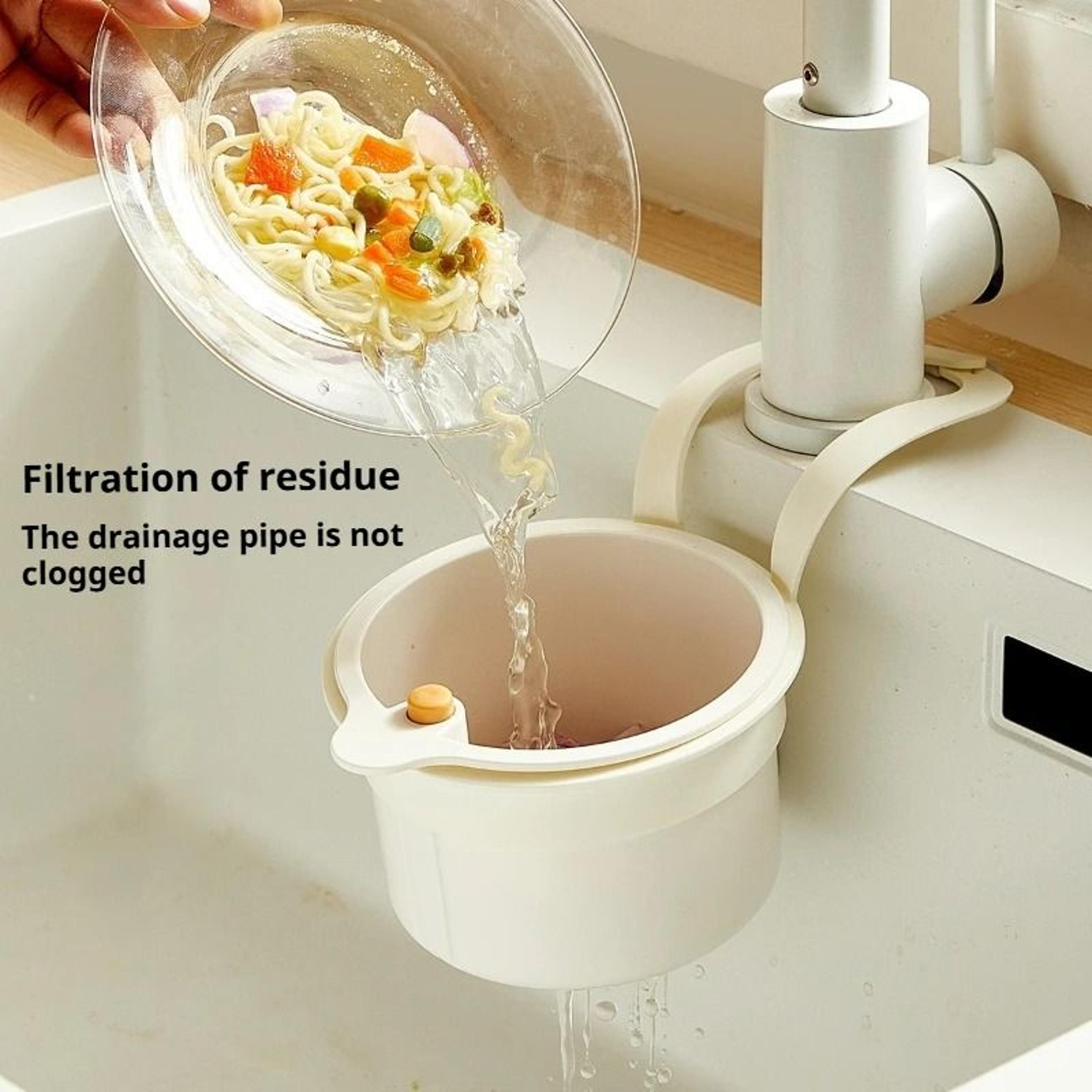 multifunctional hanging circular sink filter basket for fruit and vegetable cleaning