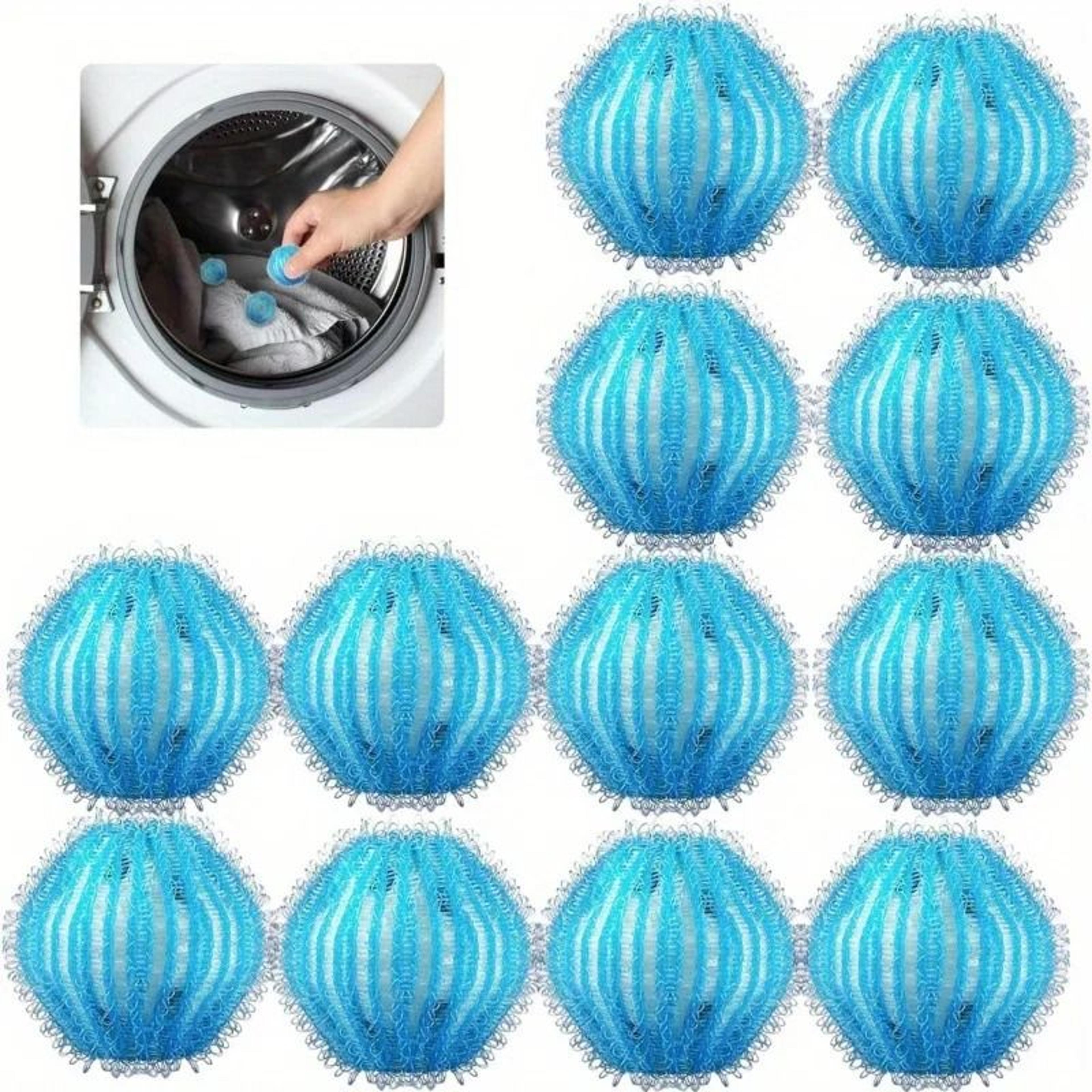 reusable roller washing machine hair remover and anti-tangle laundry balls