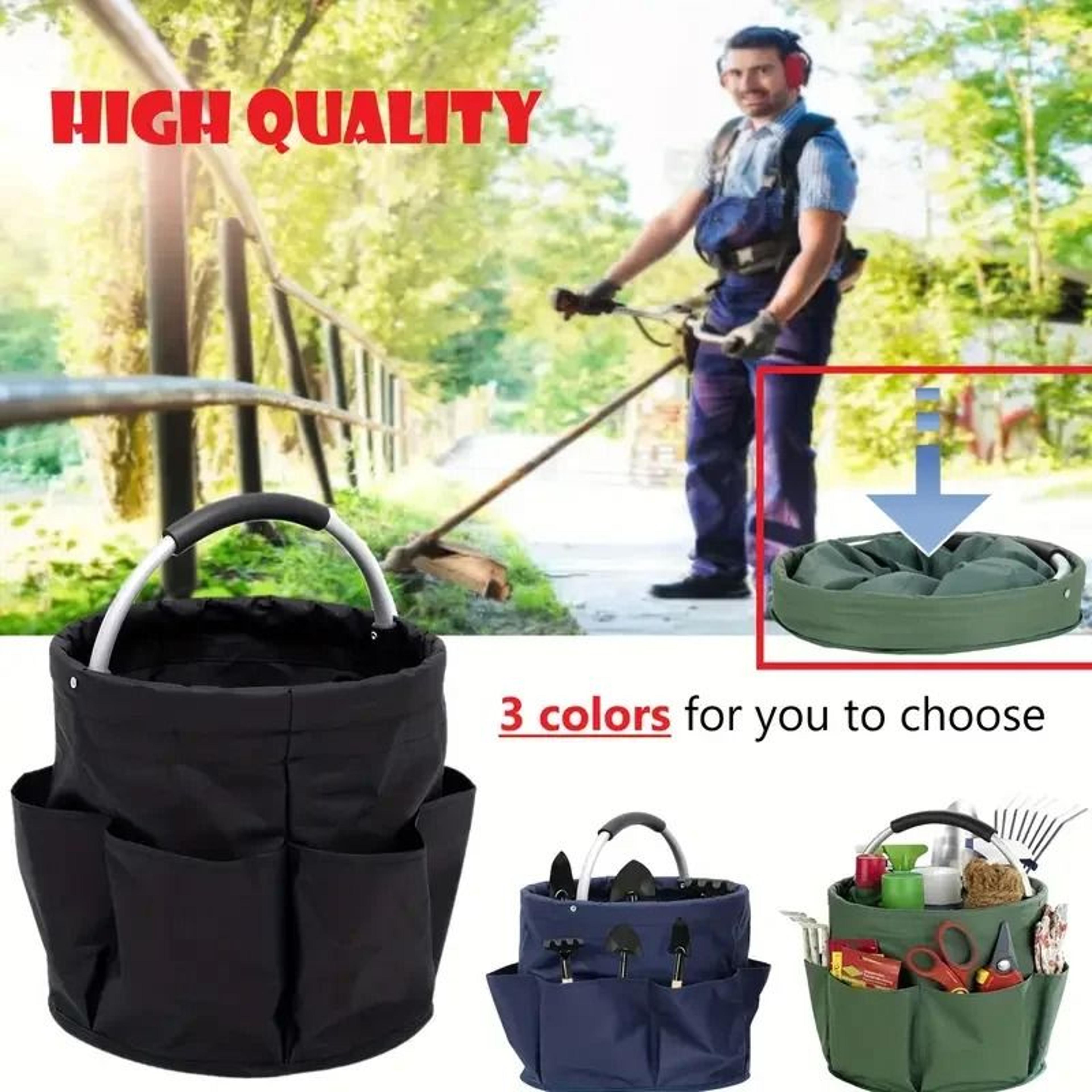 17l large folding storage organizer bag and outdoor cleaning caddy