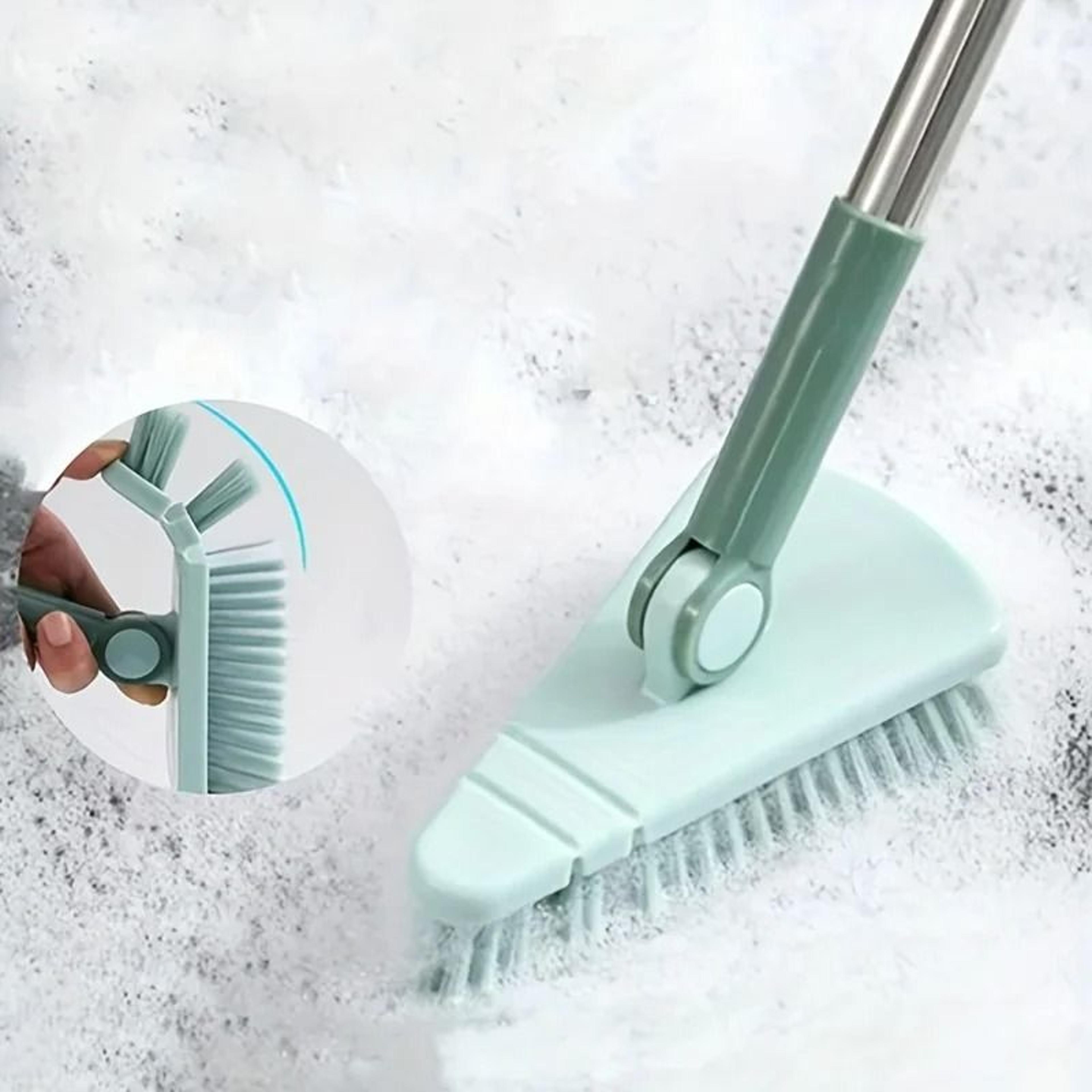 triangle floor brush with long handle for bathroom kitchen and balcony