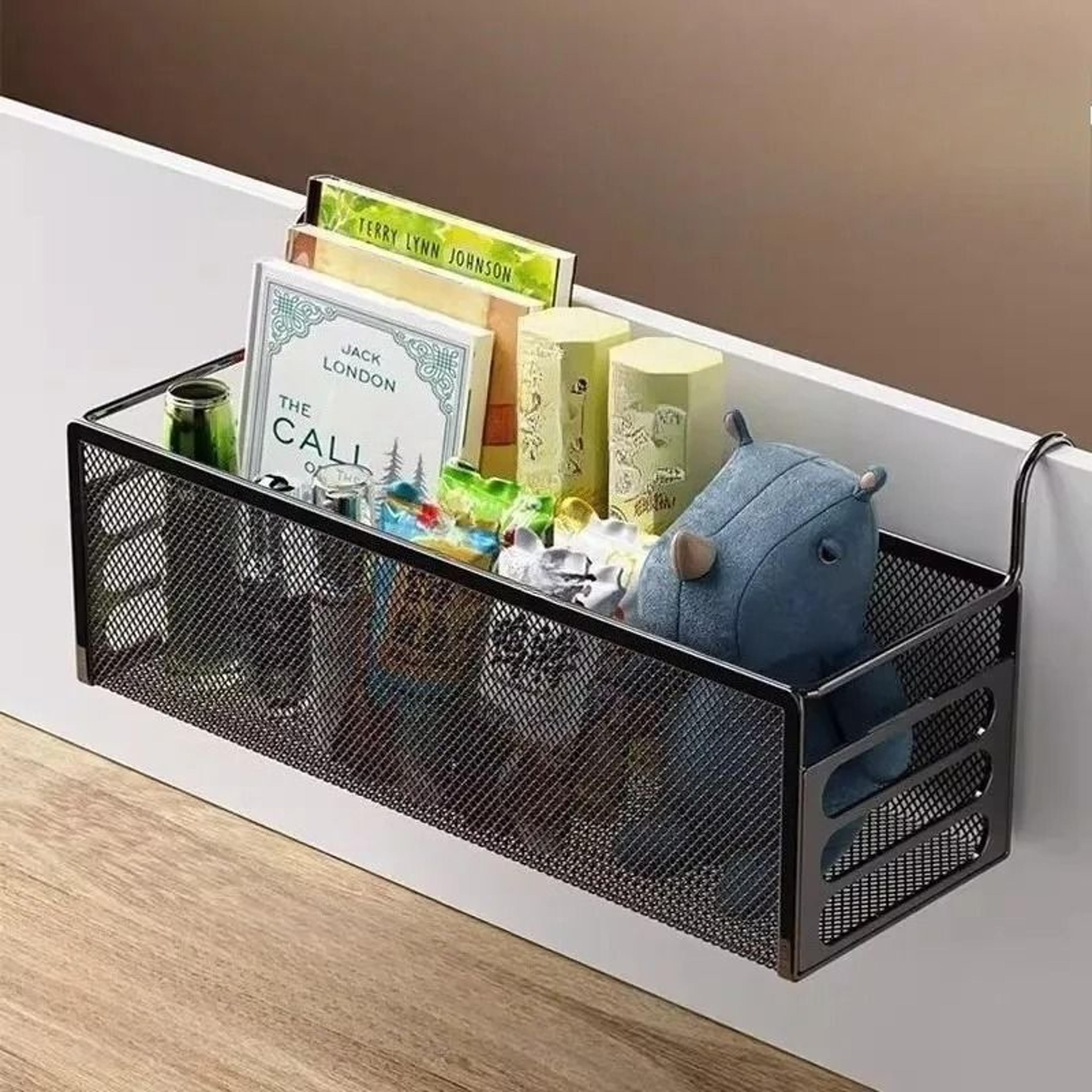 dorm essential bedside hanging storage basket