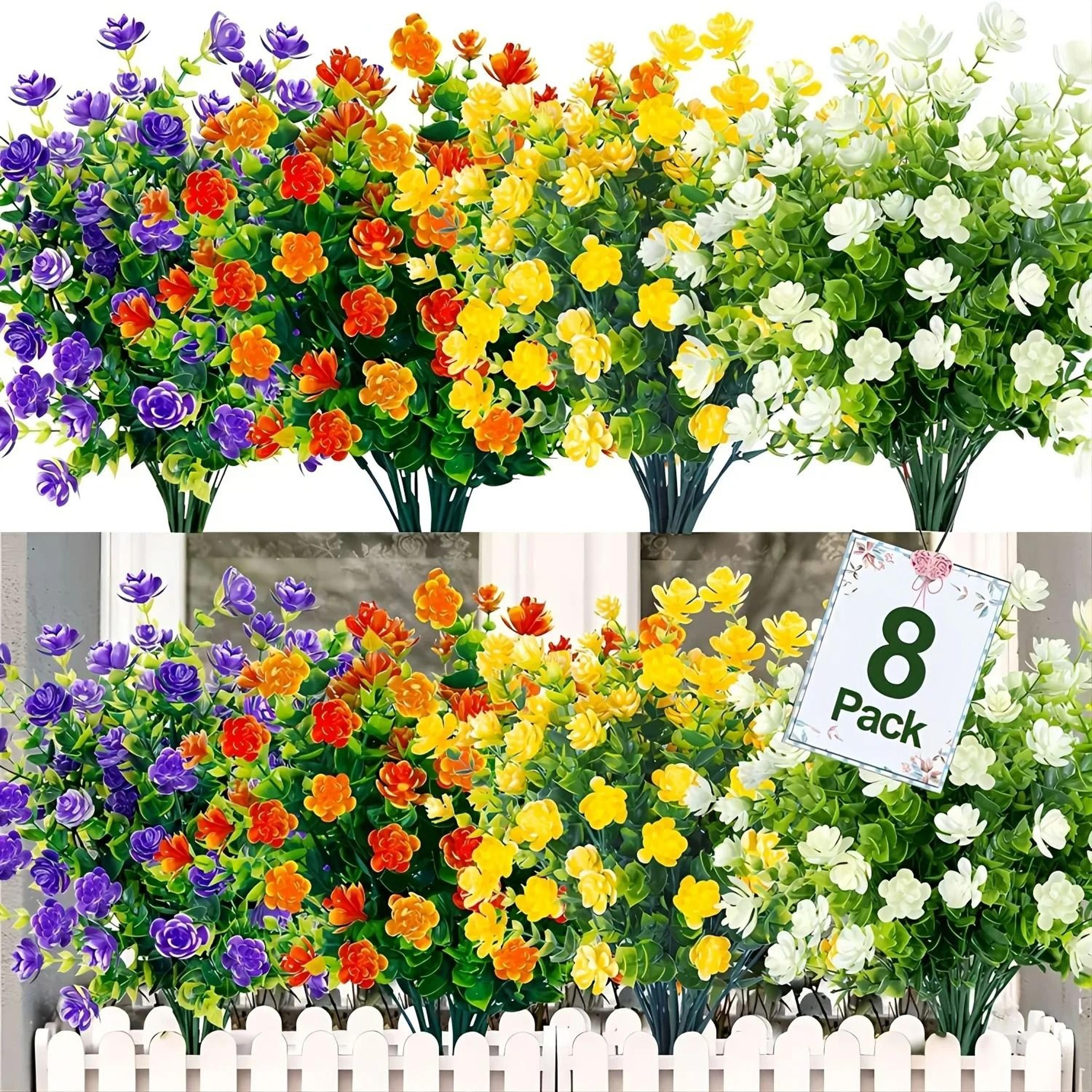 realistic artificial outdoor flowers & shrubs