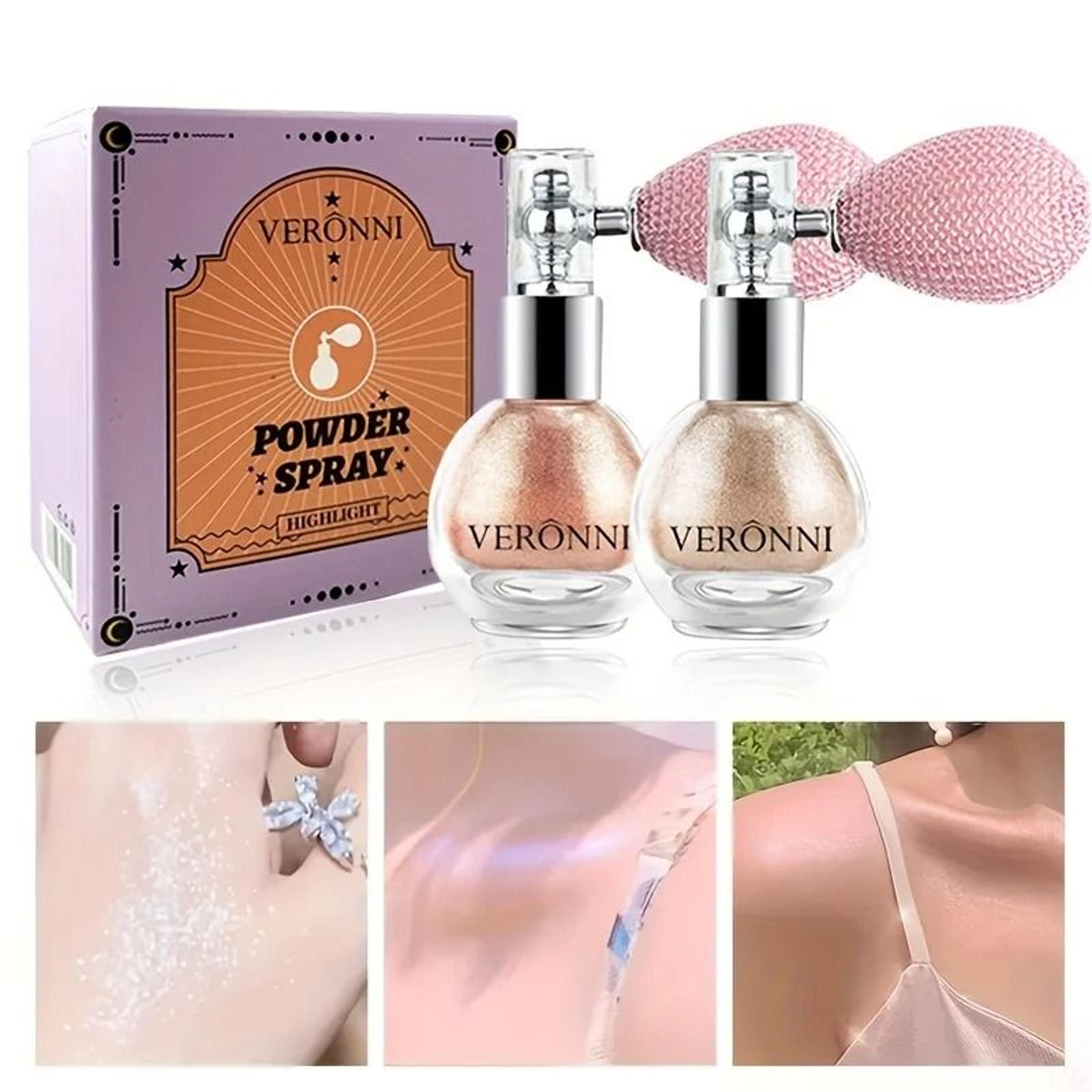 6-color diamond highlighter powder spray