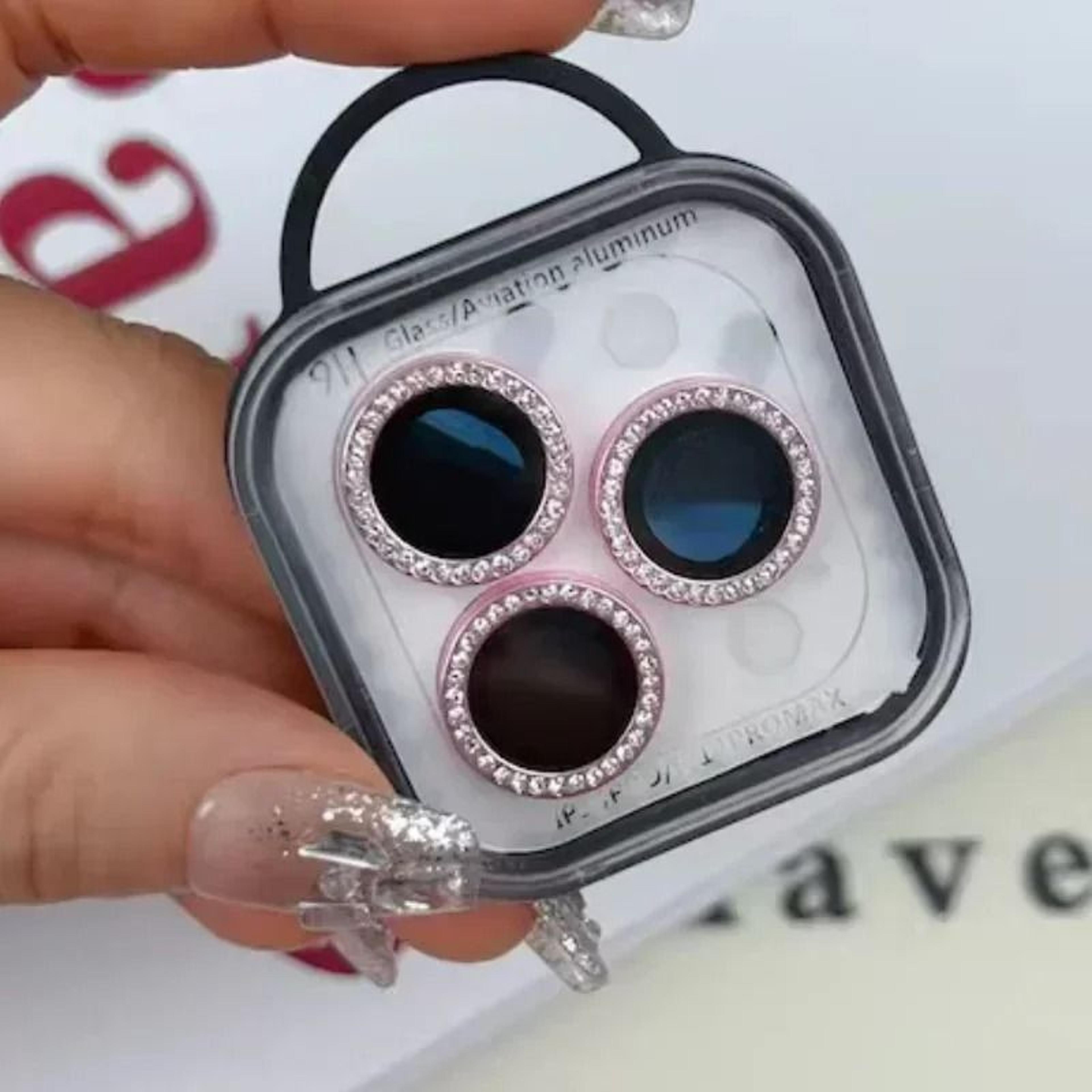 glitter diamond camera lens protector ring for iphone 16 15 14 13 pro max