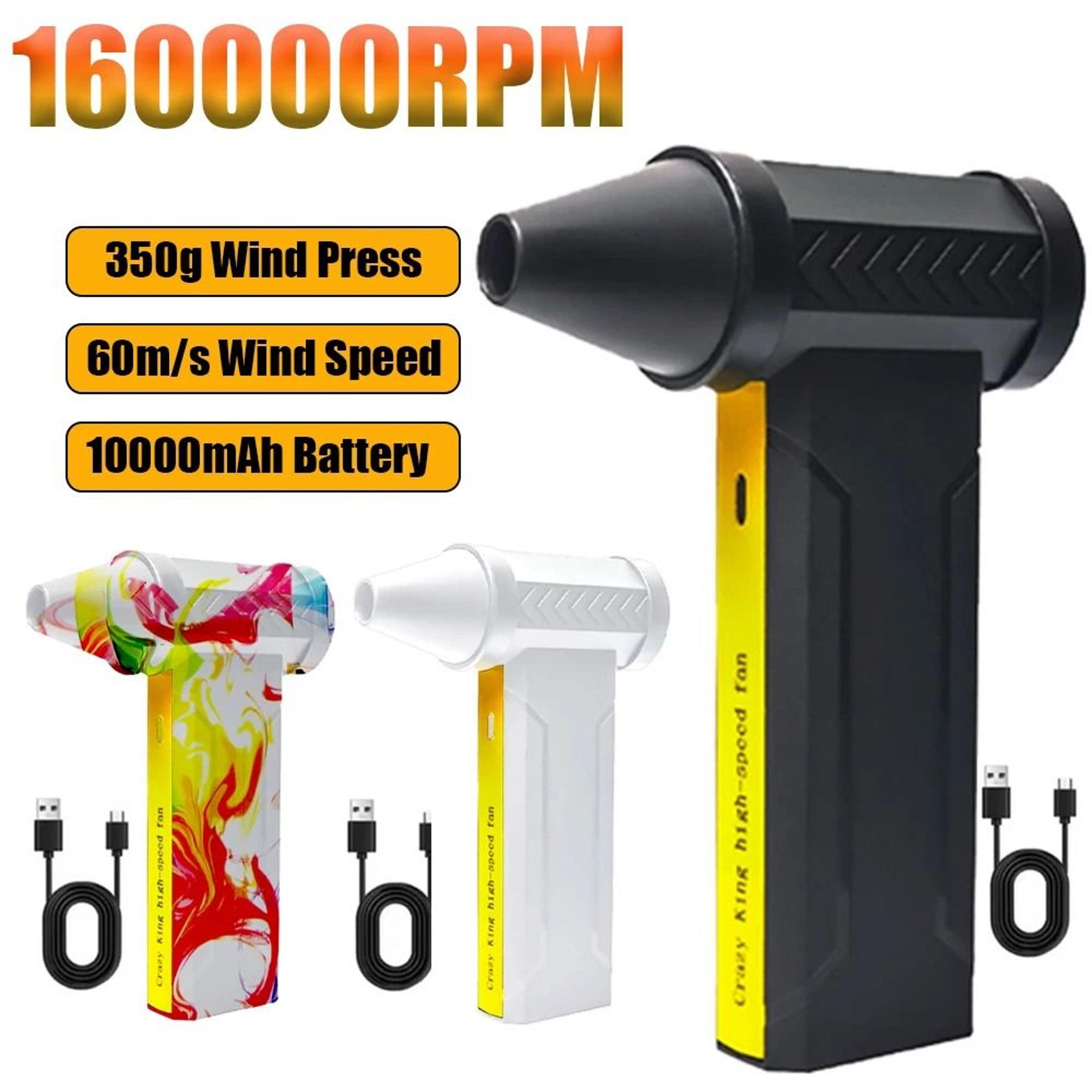 160,000 rpm electric turbo jet air blower – powerful high-speed cordless dust blower
