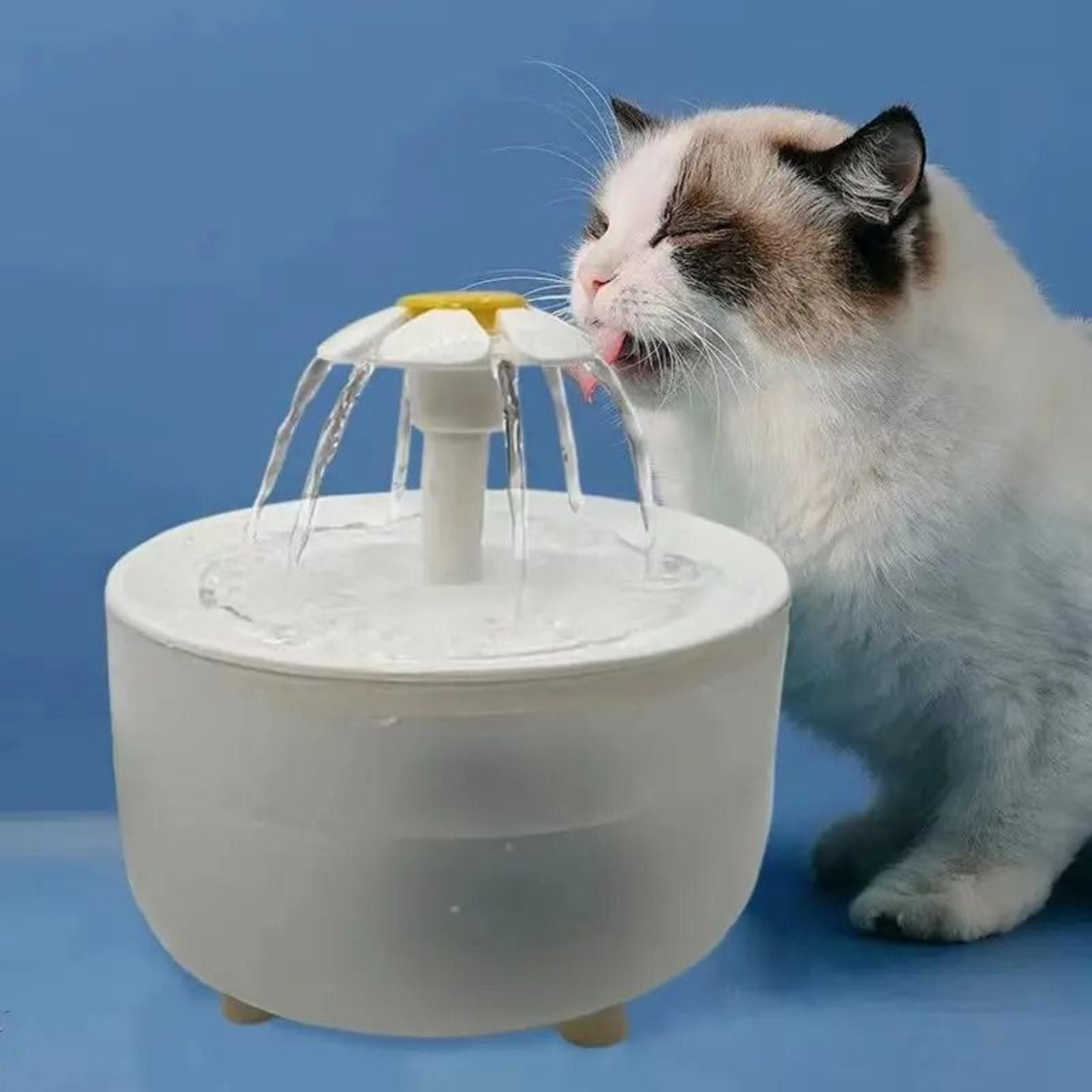 1200ml auto-filter pet water fountain – electric mute cat drinker
