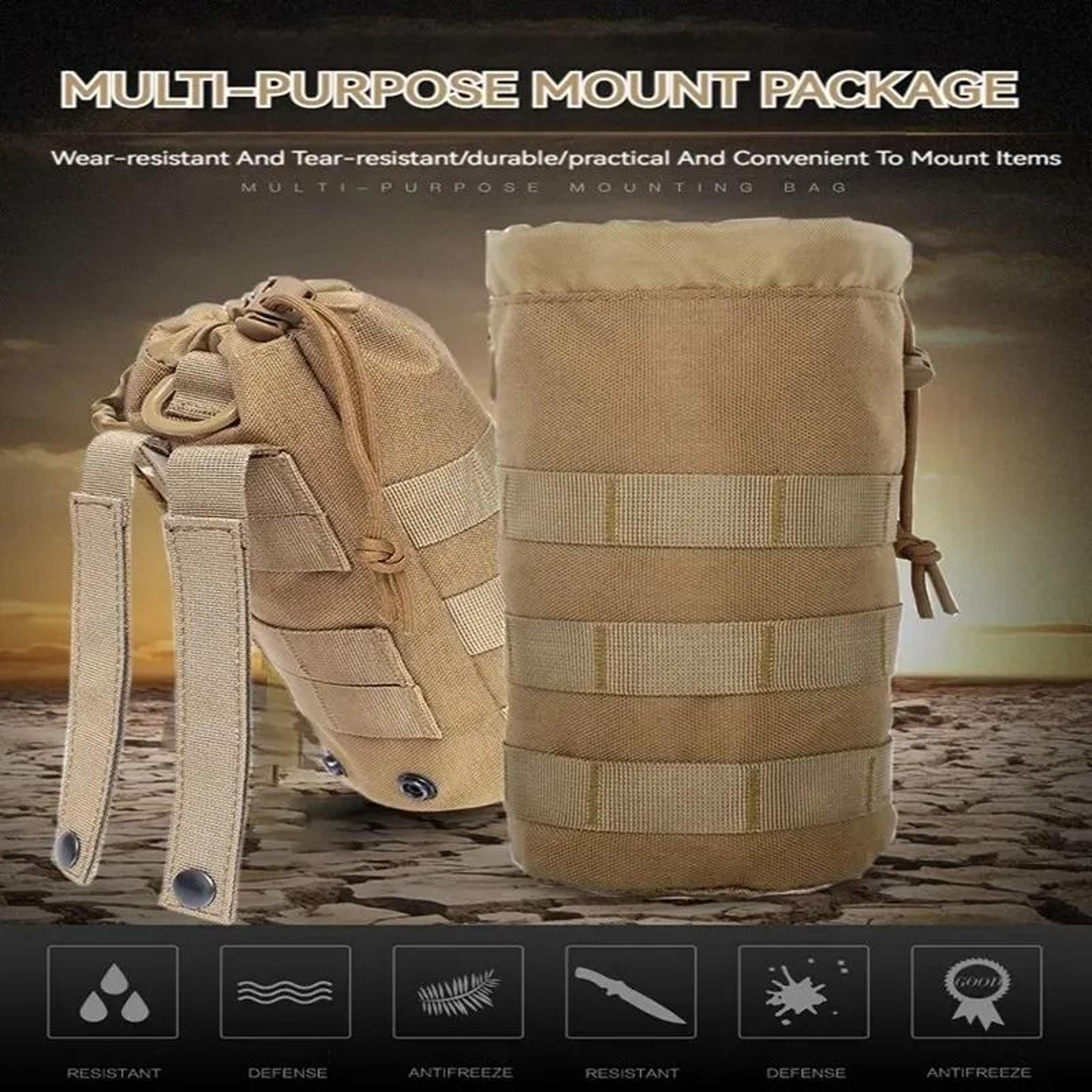 tactical outdoor water bottle pouch – versatile hiking & travel waist pack