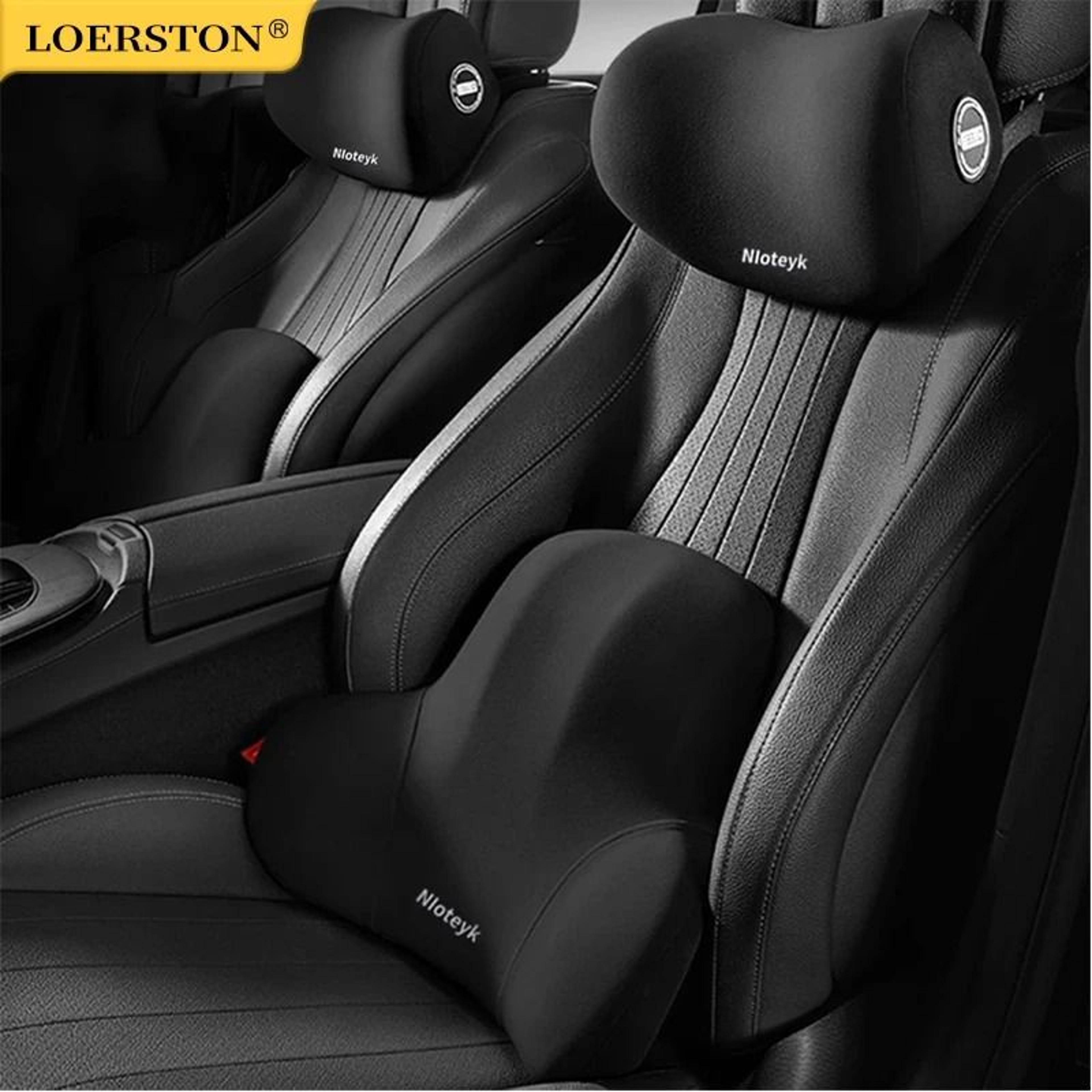 professional car memory foam pillow & lumbar support set