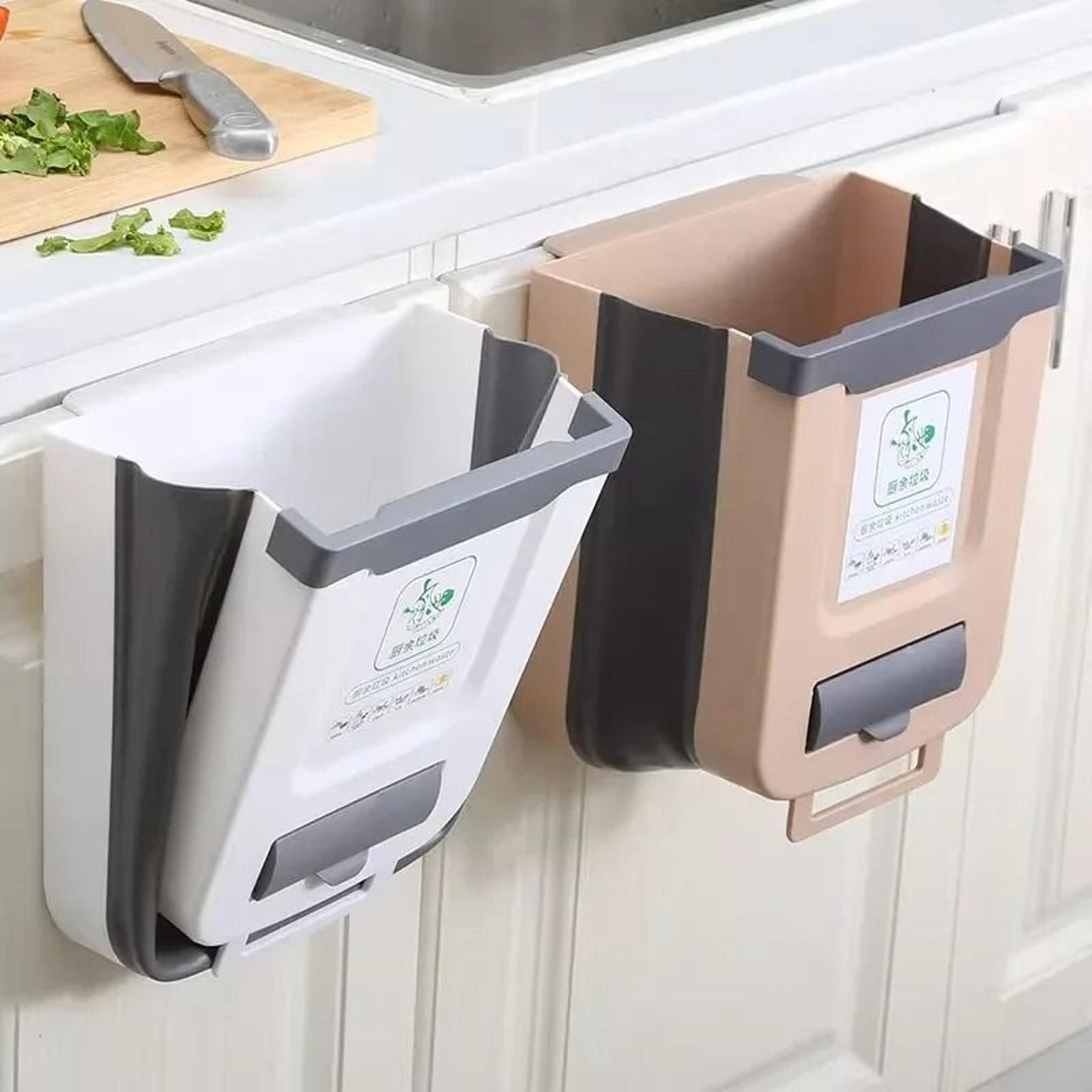 wall-mounted folding trash can – industrial-grade space-saving solution