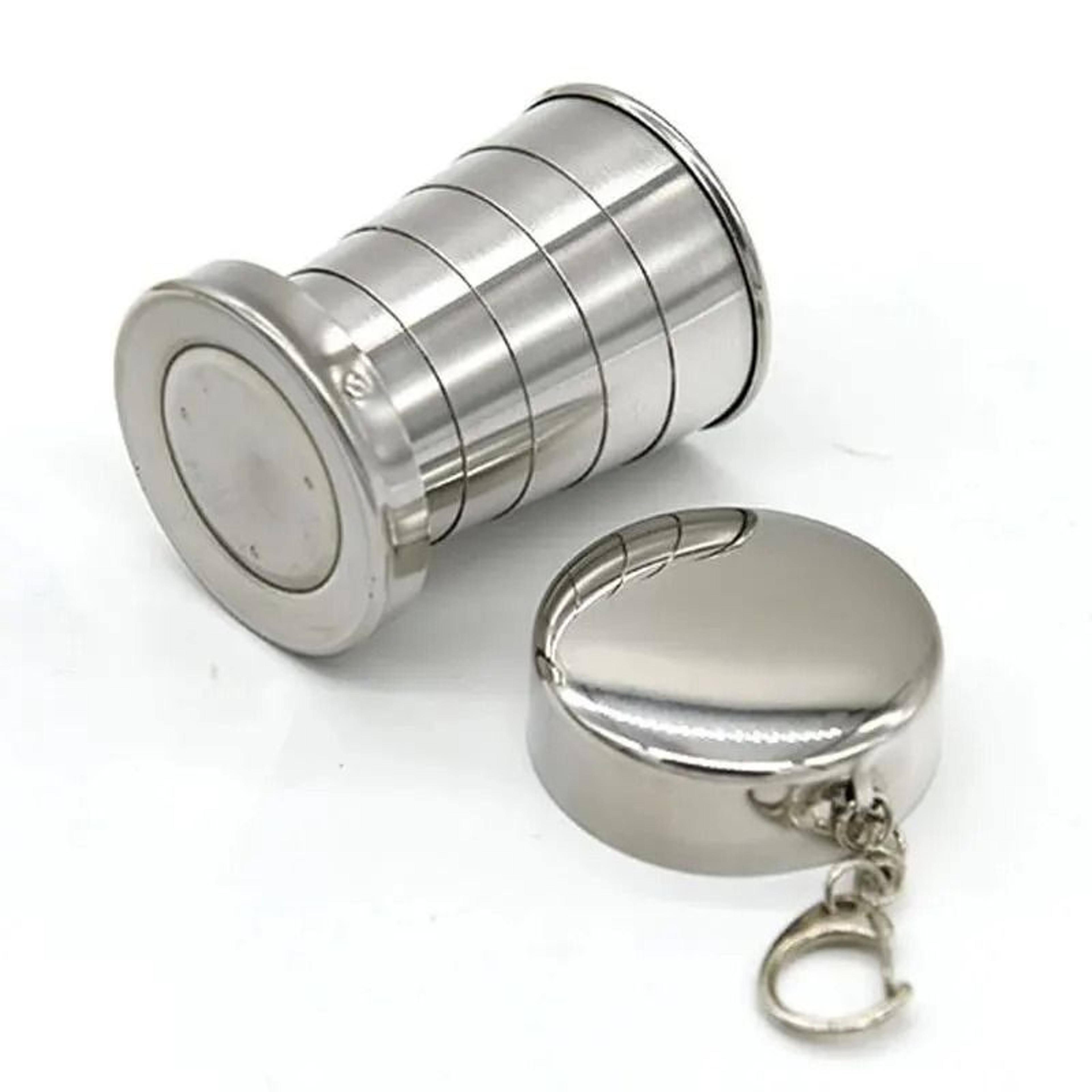 outdoor portable stainless steel telescopic folding camping cups