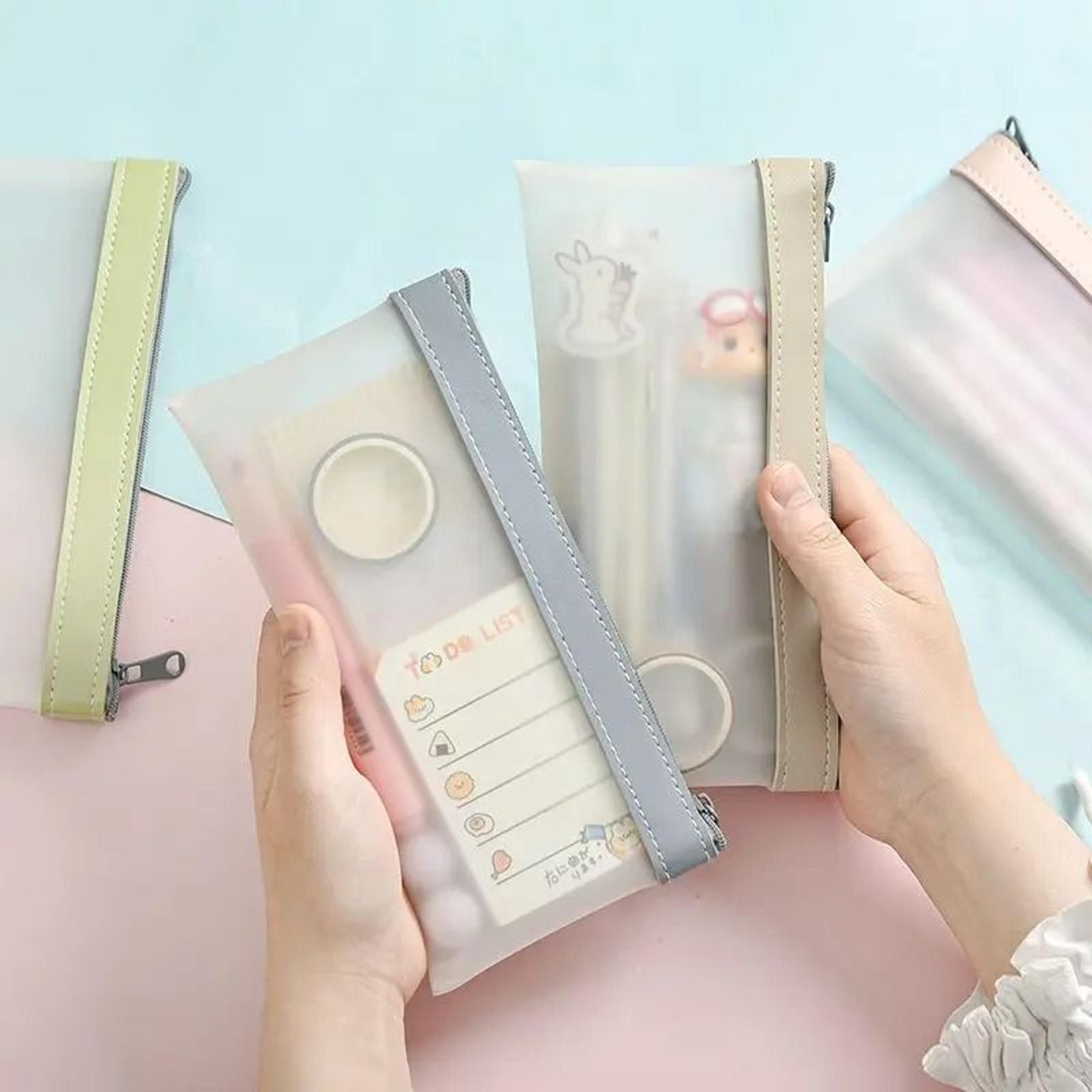 transparent frosted multi-purpose storage bag