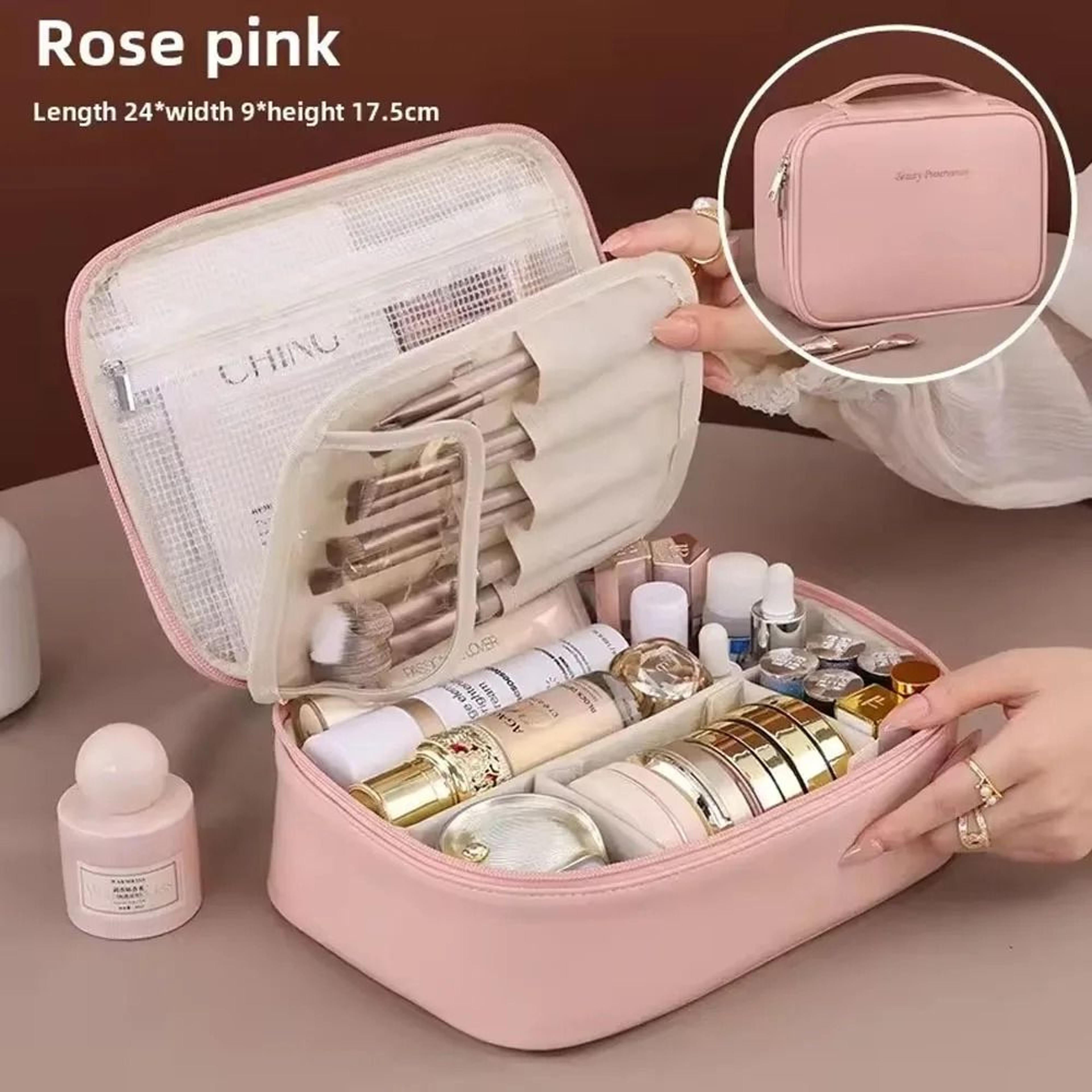 double layer luxury cosmetics organizer