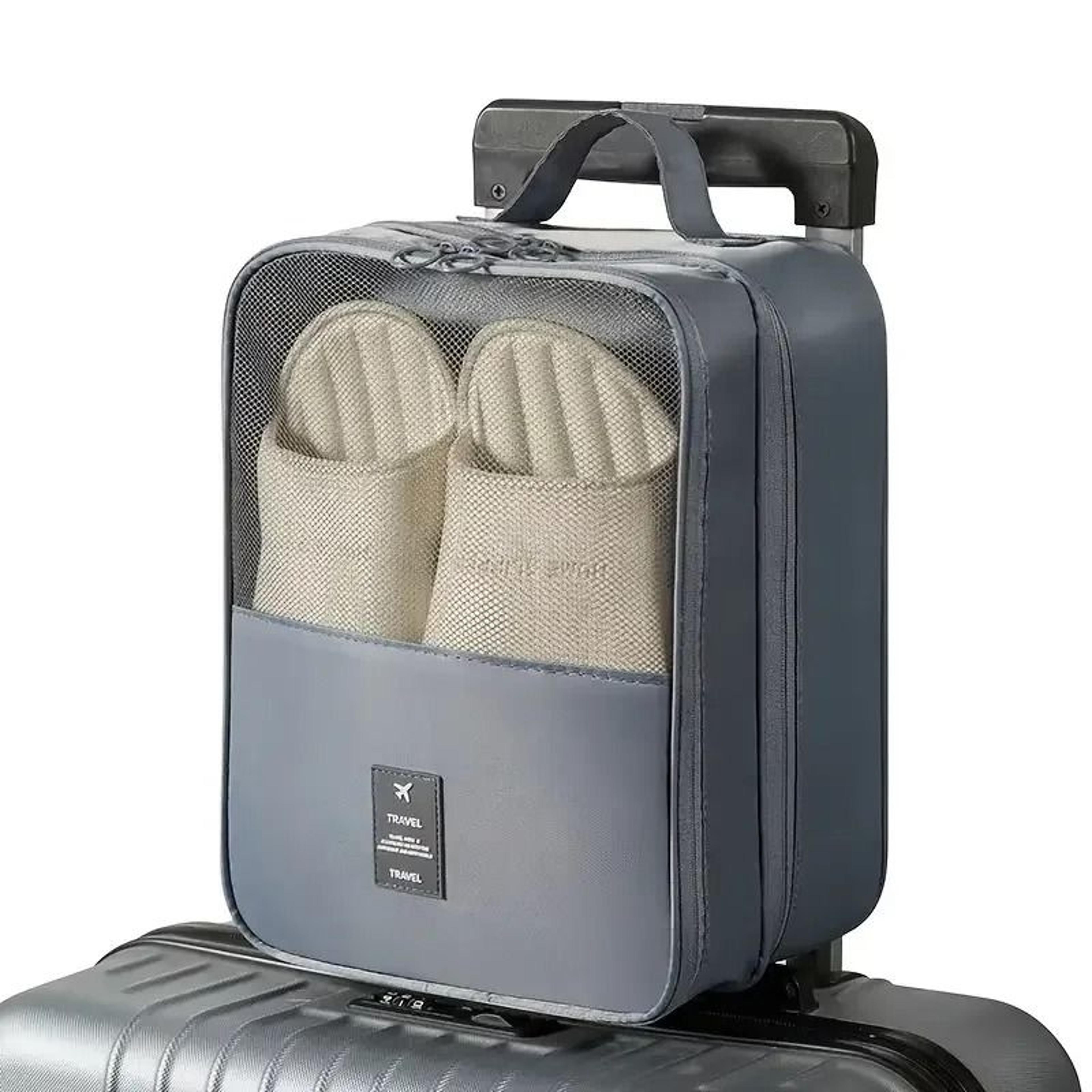 3-layer portable travel shoe storage bag